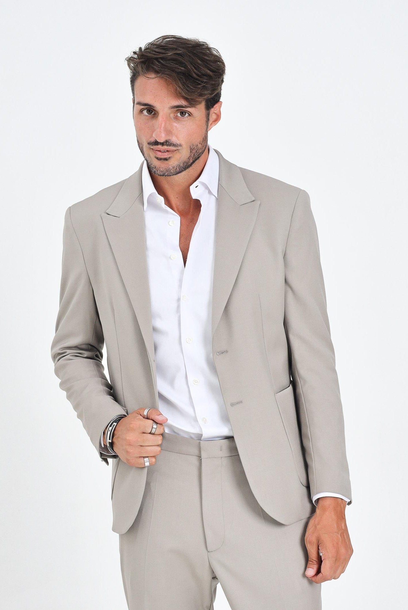 I'M BRIAN Giacca monopetto beige da uomo GIA3455 00152 I'M BRIAN