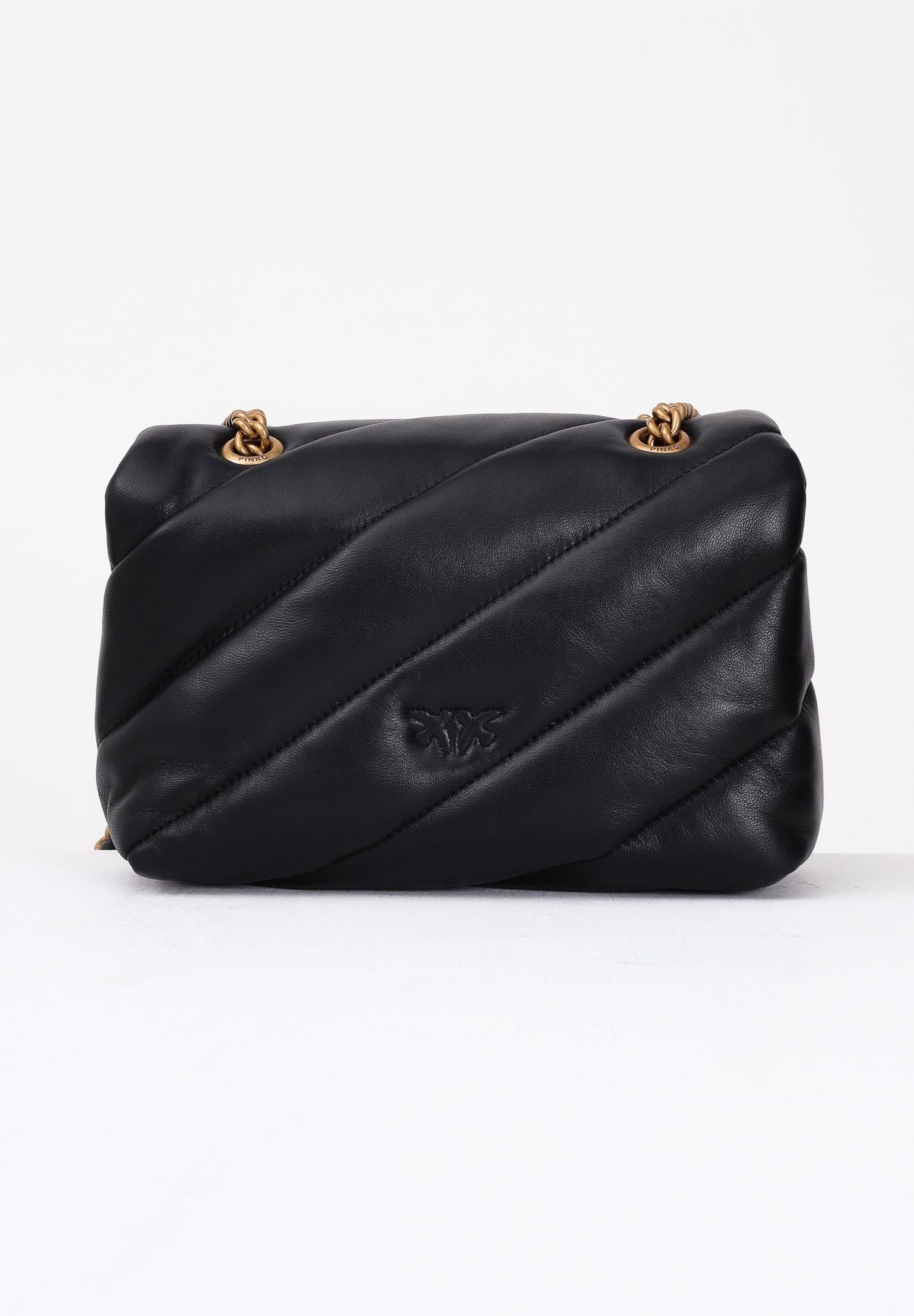 PINKO Borsa a tracolla Mini Love Bag Puff nera da donna 100039A0F2 Z99Q PINKO