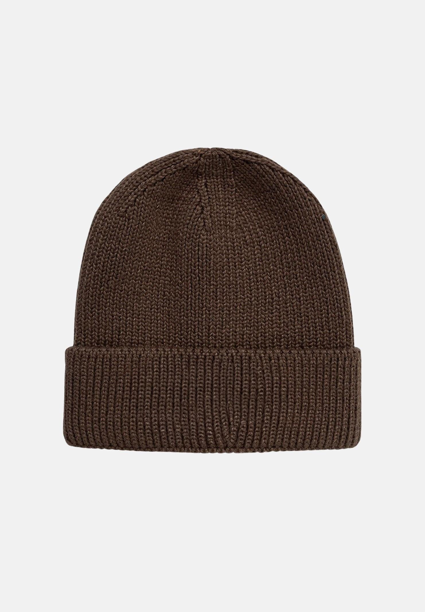 THE NORTH FACE Berretto marrone per uomo e donna con risvolto e logo box TNF NF0A8CHE1OI1 THE NORTH FACE