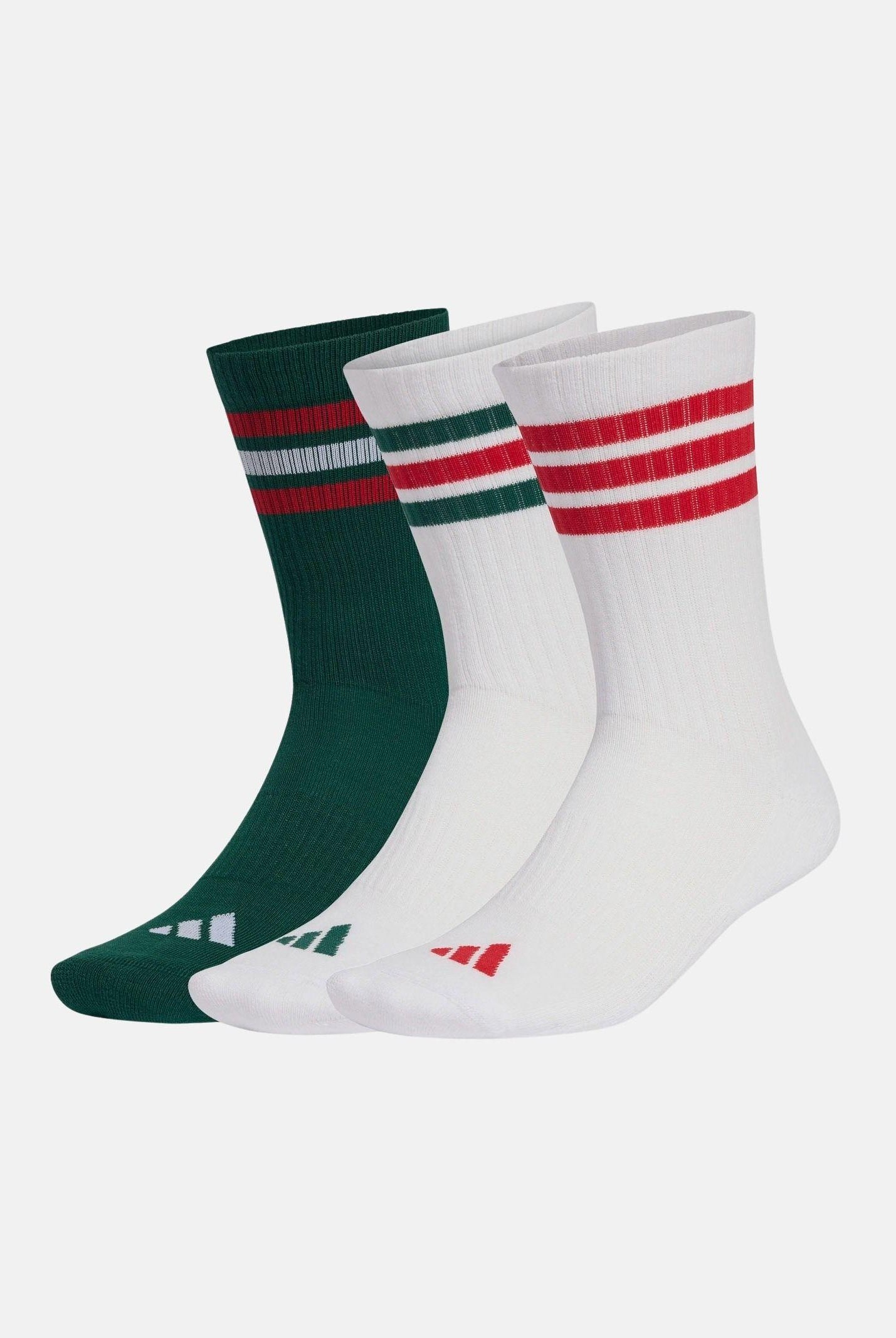 ADIDAS PERFORMANCE Calzini (3paia) Sportswear bianchi e verdi per uomo e donna KE5506 . ADIDAS PERFORMANCE