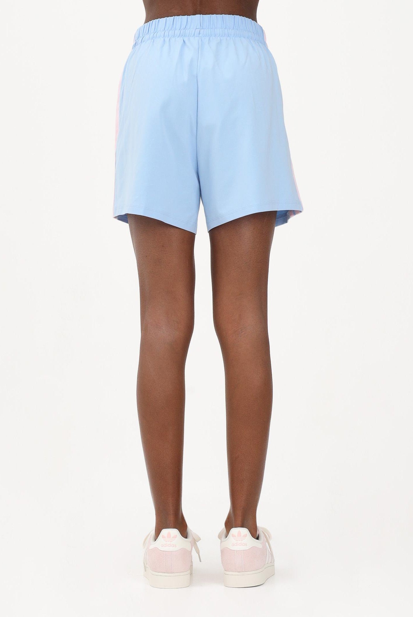 ADIDAS PERFORMANCE Shorts sportivo Essentials 3-Stripes azzurro e rosa da donna KD4779 . ADIDAS PERFORMANCE
