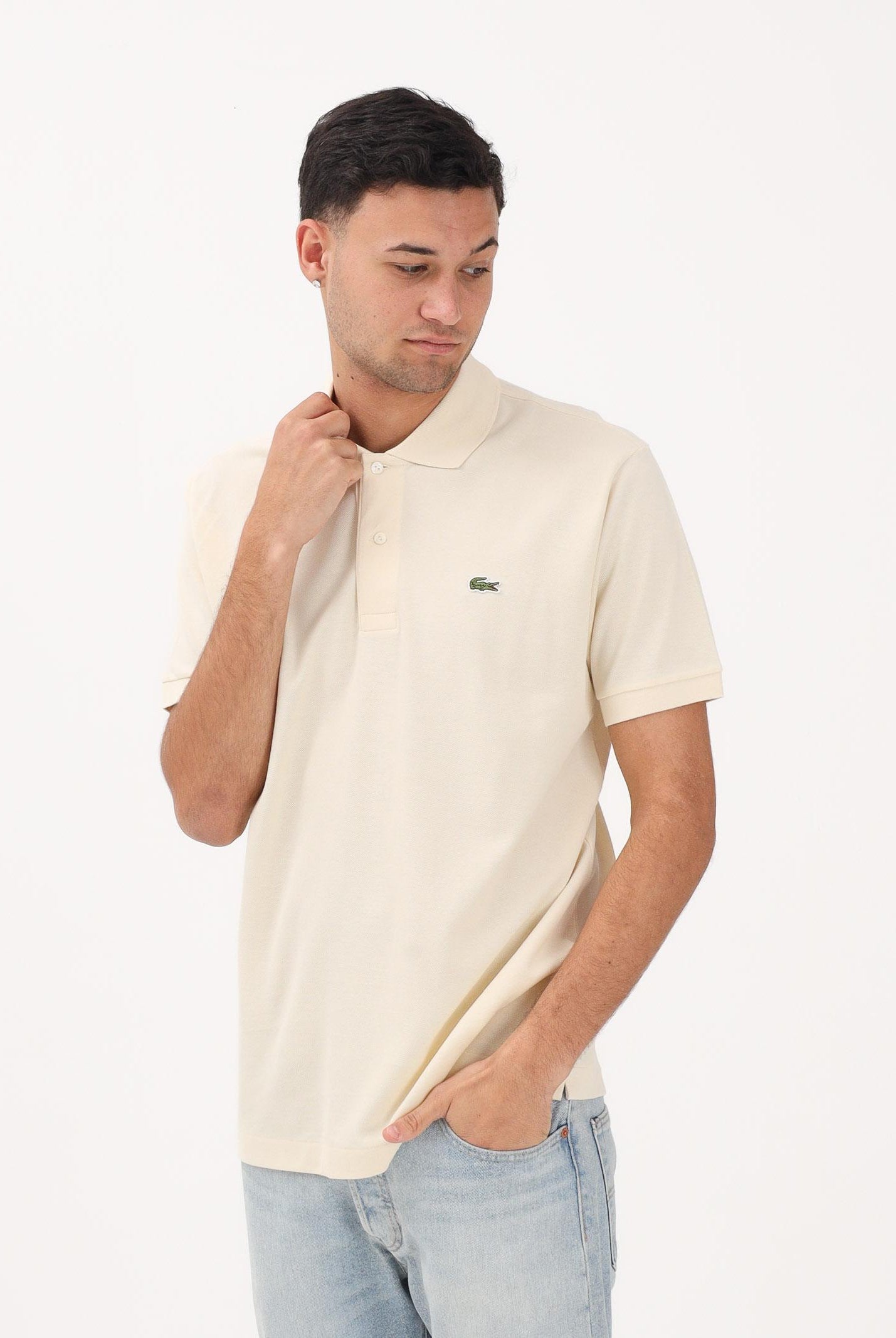 LACOSTE Polo panna per uomo e donna con patch logo coccodirllo 1212 056 LACOSTE