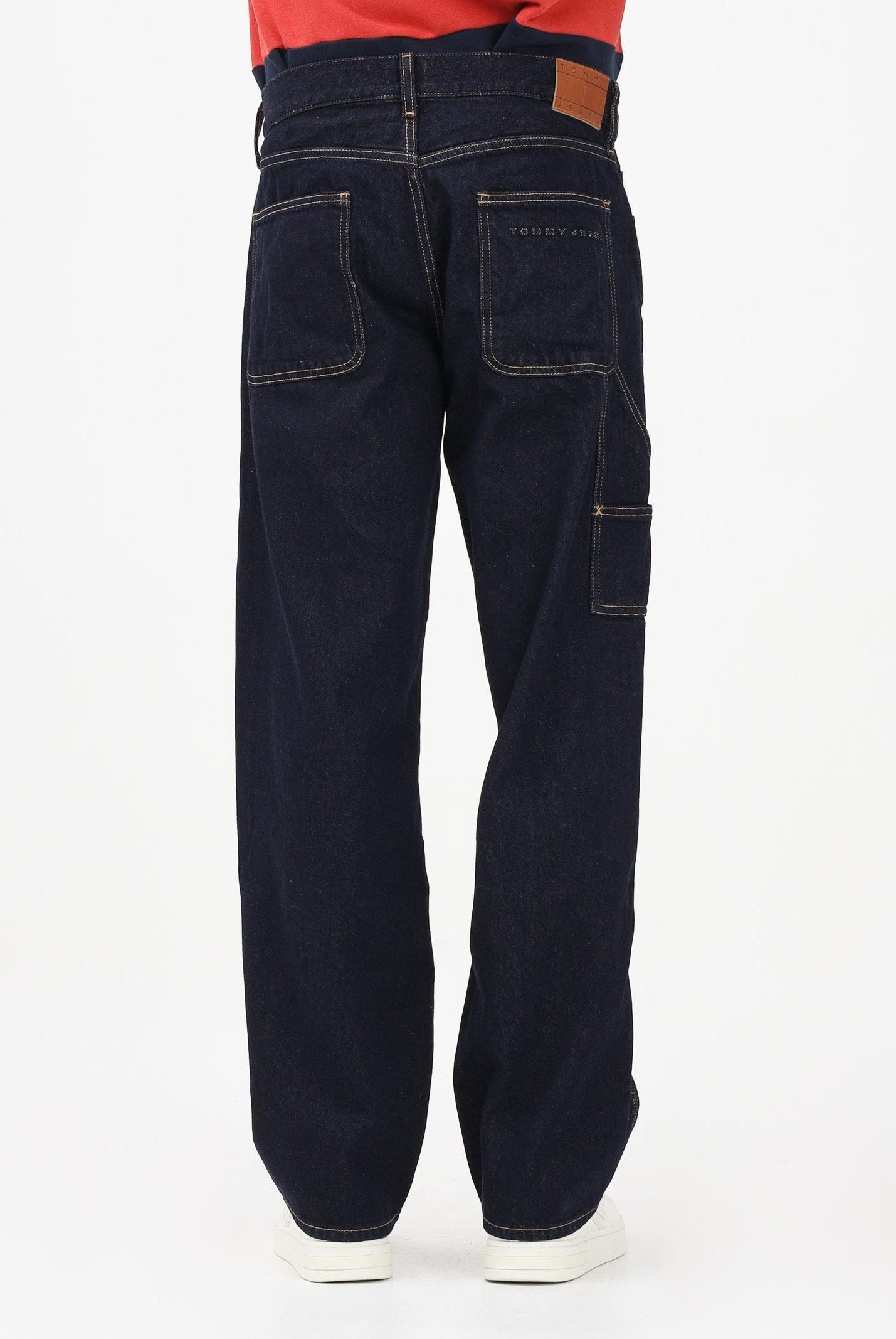 TOMMY JEANS Jeans cargo Carpenter Jaimie in denim blu scuro da uomo DM0DM22276 1BK TOMMY JEANS