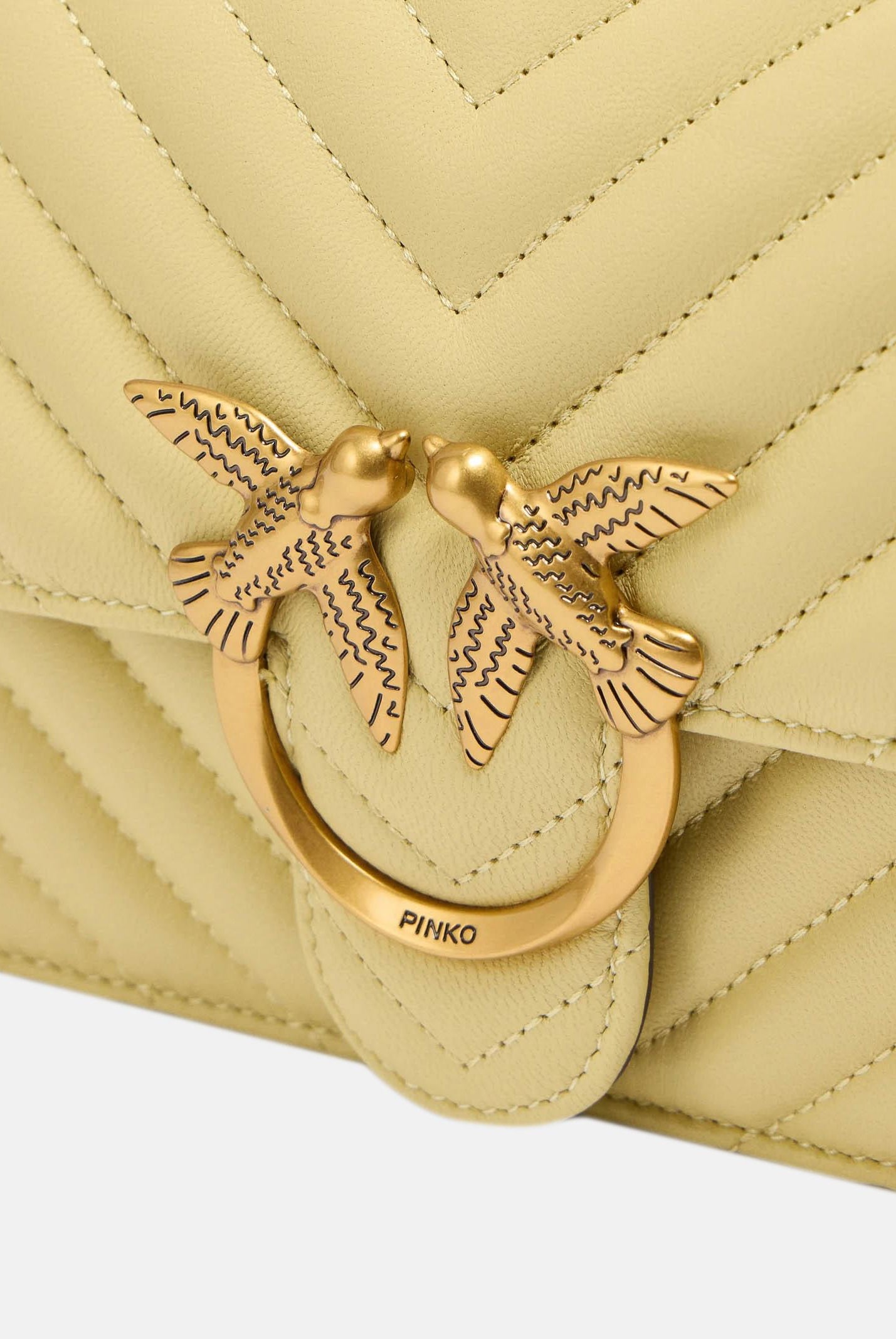 PINKO Borsa a tracolla Mini Love Bag One giallo vaniglia da donna 100074A0GK C39Q PINKO