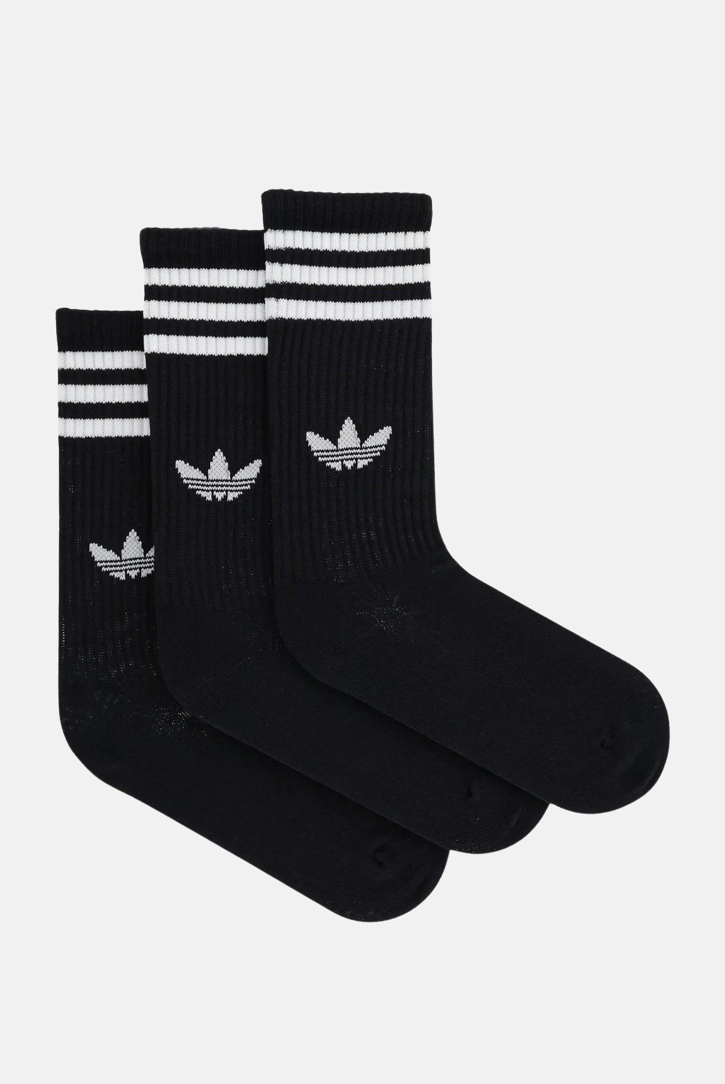 ADIDAS ORIGINALS Calzini con 3 Stripes, 3 paia, neri per uomo e donna JV7402 . ADIDAS ORIGINALS