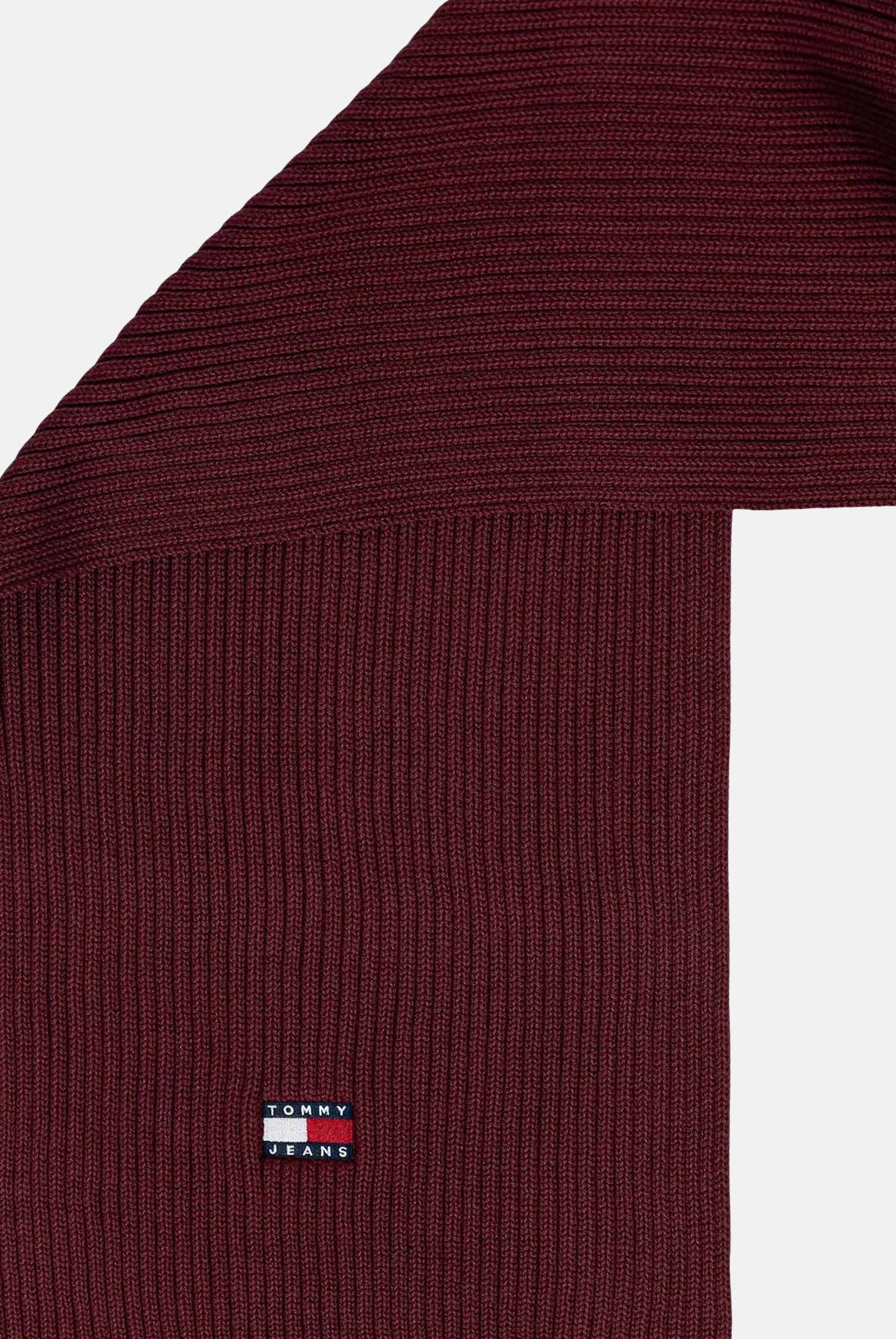 TOMMY JEANS Sciarpa di lana Heritage bordeaux per uomo e donna AM0AM13683 XIU TOMMY JEANS
