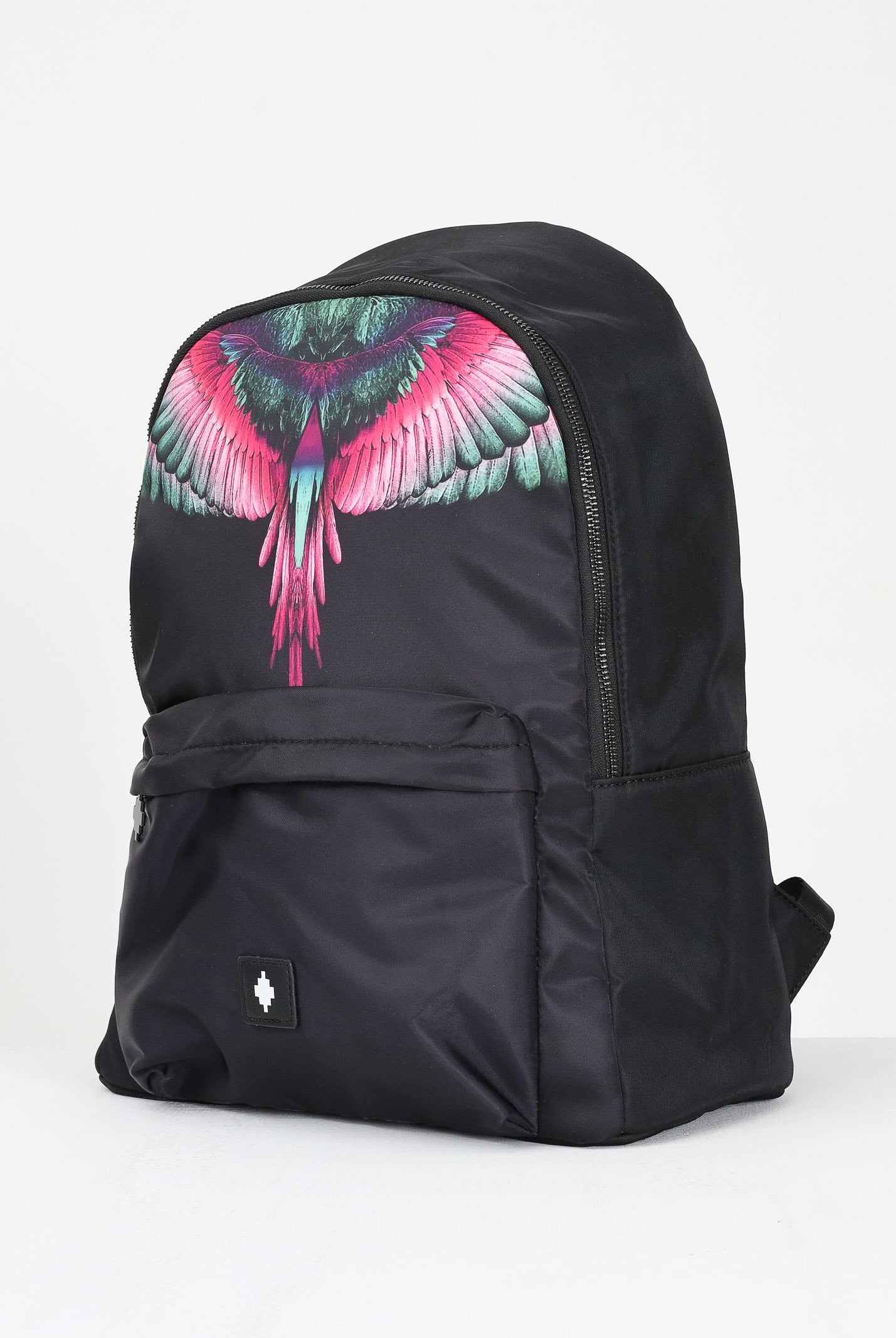 MARCELO BURLON COUNTY OF MILAN Zaino nero per uomo e donna con stampa COMAF250108 . MARCELO BURLON COUNTY OF MILAN