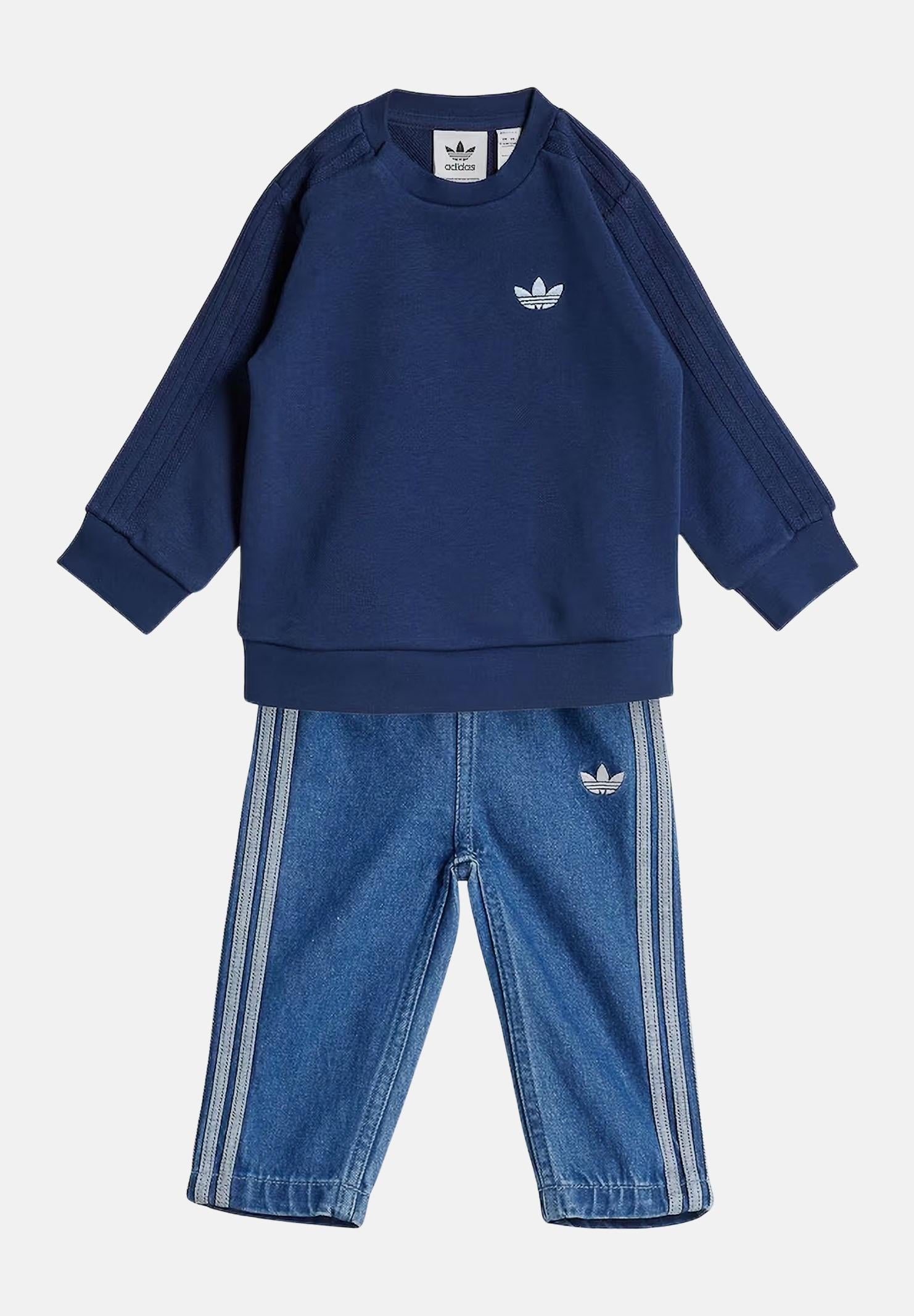 ADIDAS ORIGINALS Completo Denim Crew blu da neonato JD5826 ADIDAS ORIGINALS