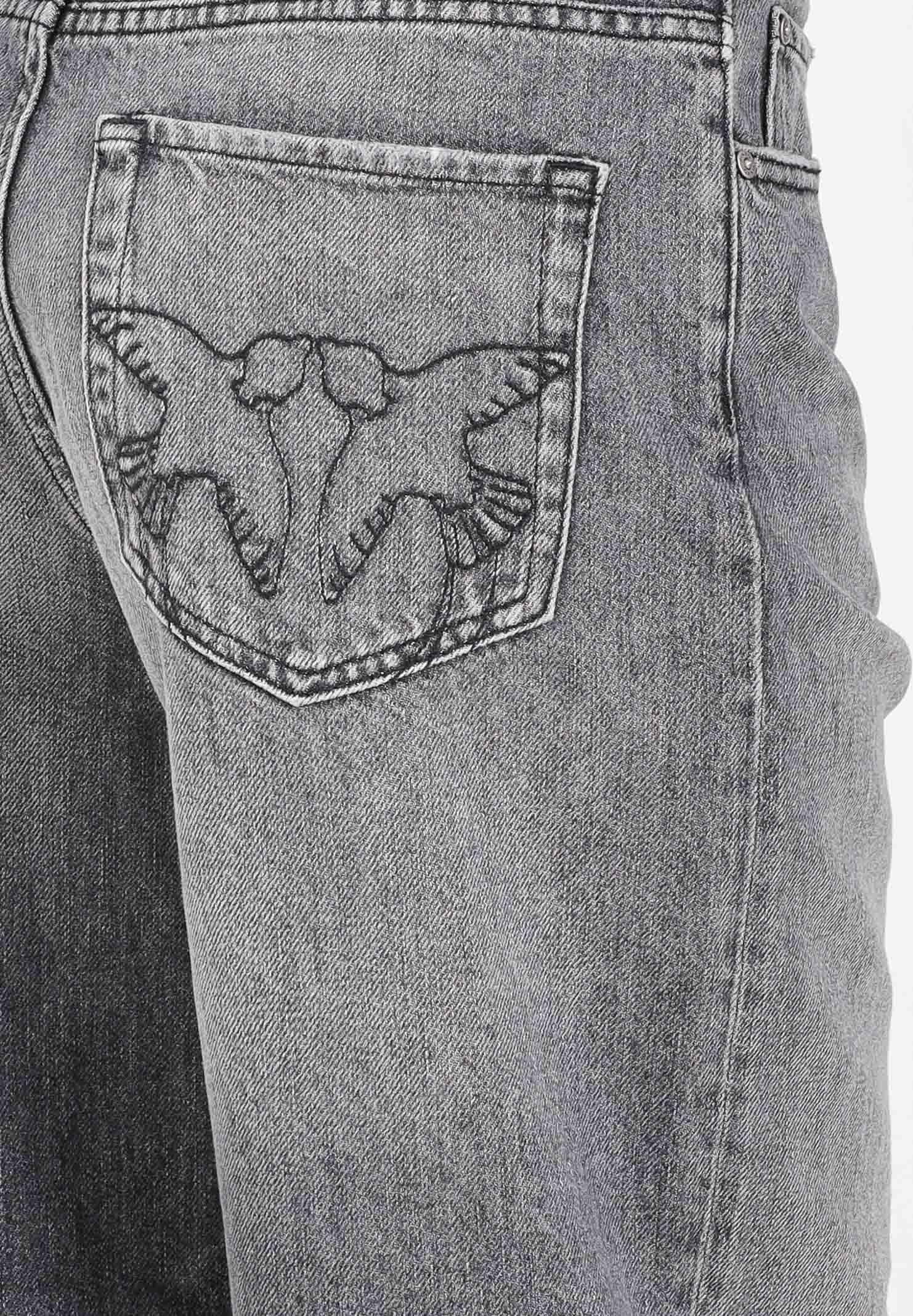 PINKO Jeans balloon in denim grigio da donna 103857A2RY PJ9 PINKO