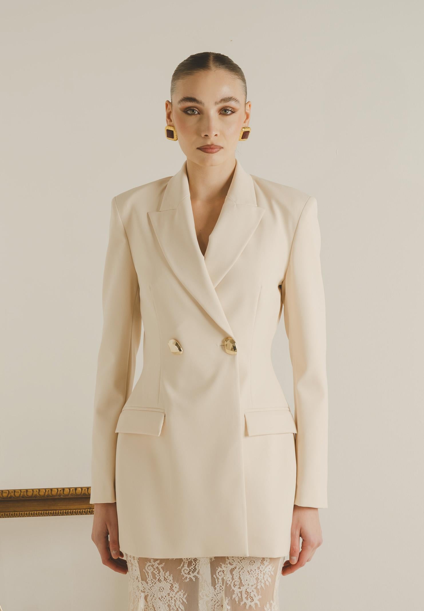 SANTAS Giacca NUIT panna da donna PV2621 PA SANTAS