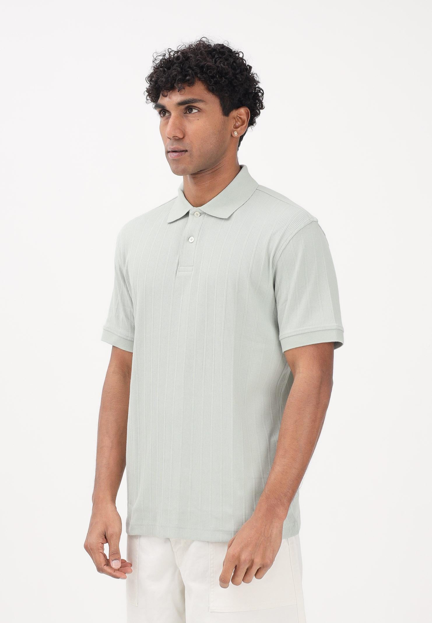 SELECTED HOMME Polo a manica corta verde acqua da uomo 16100460 AQGR SELECTED HOMME
