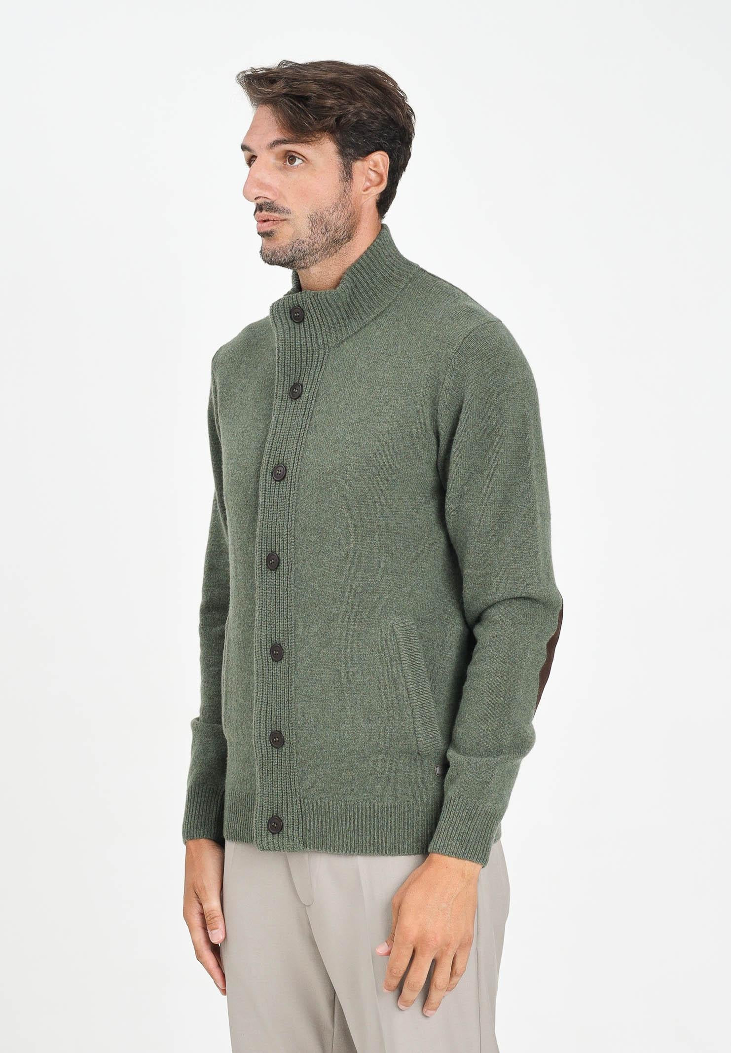 BARBOUR Cardigan Patch verde da uomo 252MMKN0731 OL51 BARBOUR