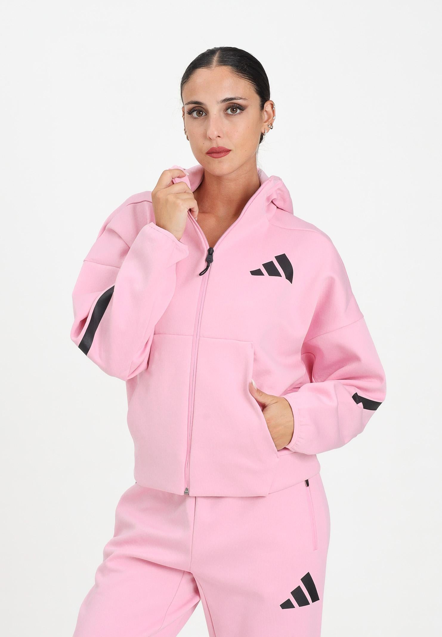 ADIDAS PERFORMANCE Felpa con zip adidas Z.N.E. rosa da donna JC5393 ADIDAS PERFORMANCE