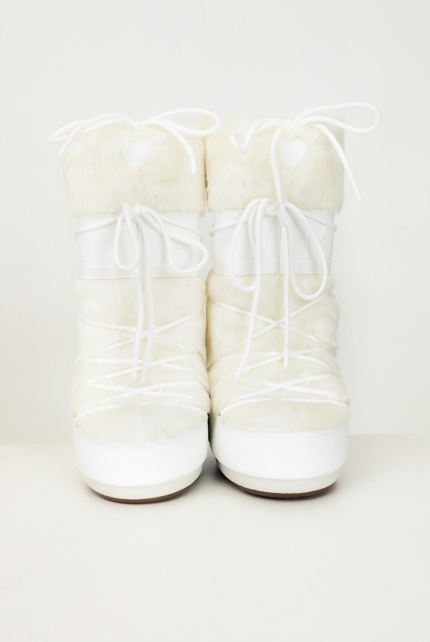 MOON BOOT Stivali da neve ICON in ecopelliccia bianca da donna 80D1408900 A002 MOON BOOT