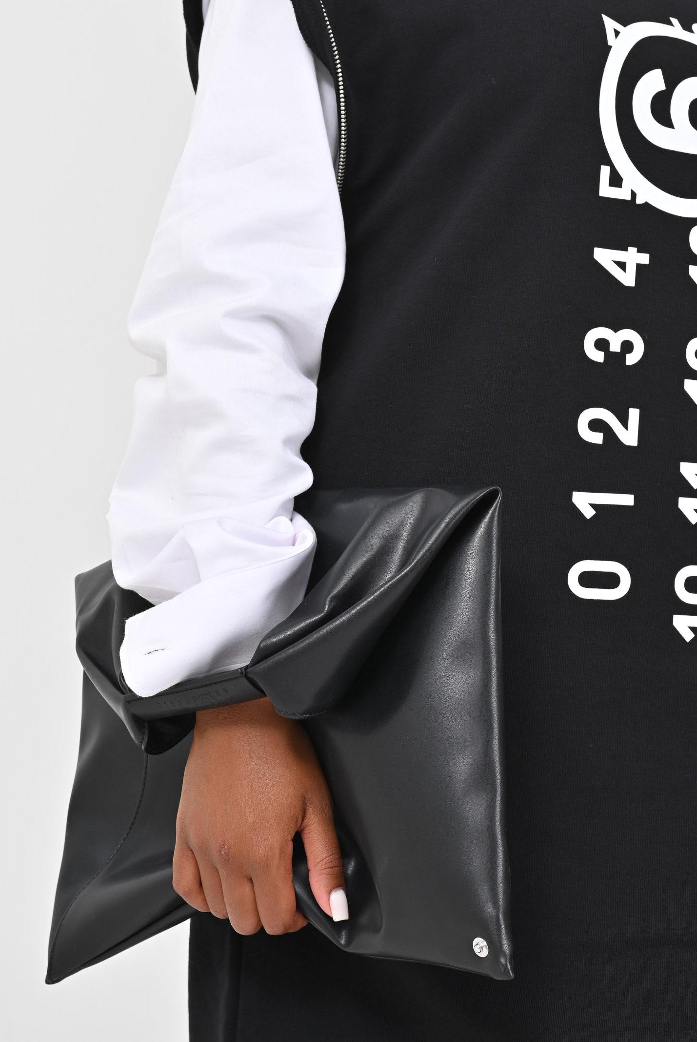 MAISON MARGIELA Borsa a mano Japanese in similpelle nera da donna M60607P4313 T8013 MAISON MARGIELA