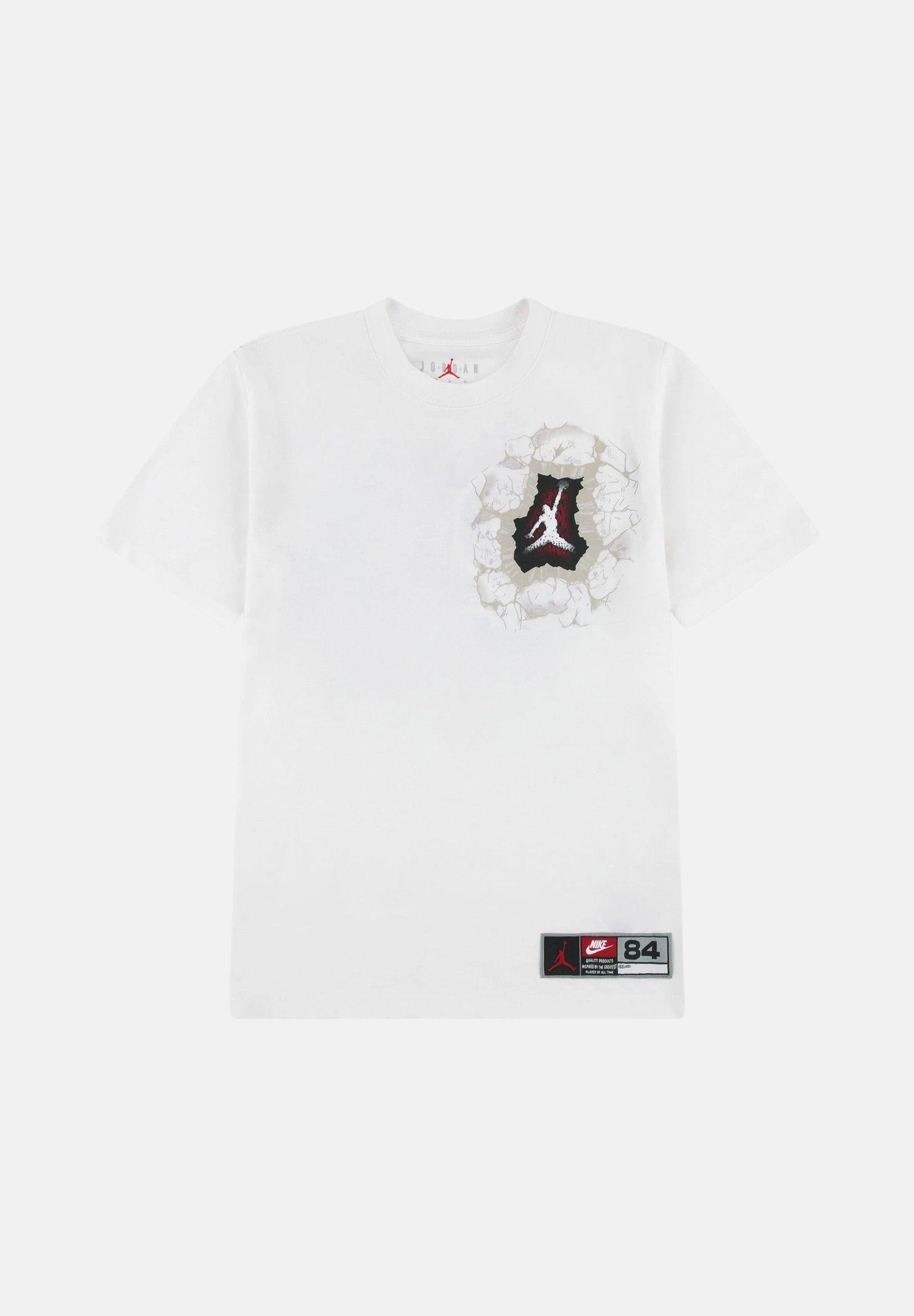 JORDAN T-shirt a manica corta Jersey Breakthrough bianca da bambino 95F605 782 JORDAN
