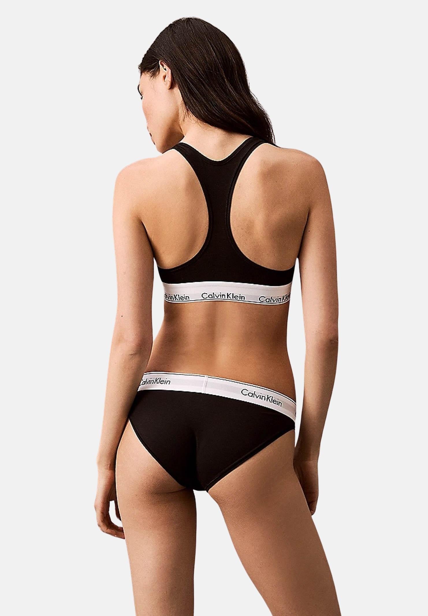 CALVIN KLEIN Slip nero da donna con fascia elastica logata 0000F3787E 001 CALVIN KLEIN