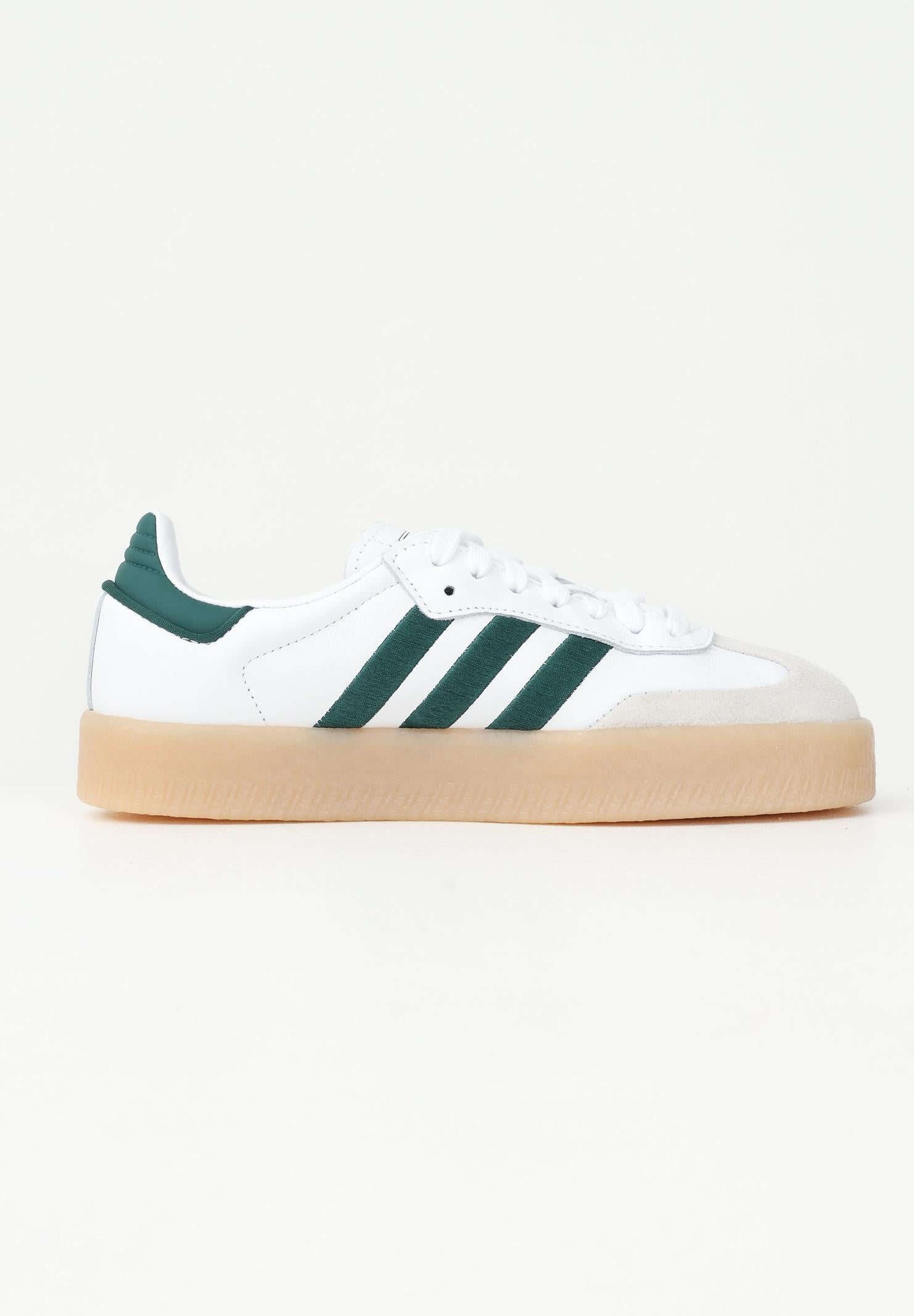 ADIDAS ORIGINALS Sneakers Sambae bianche e verdi da donna ID0440 . ADIDAS ORIGINALS