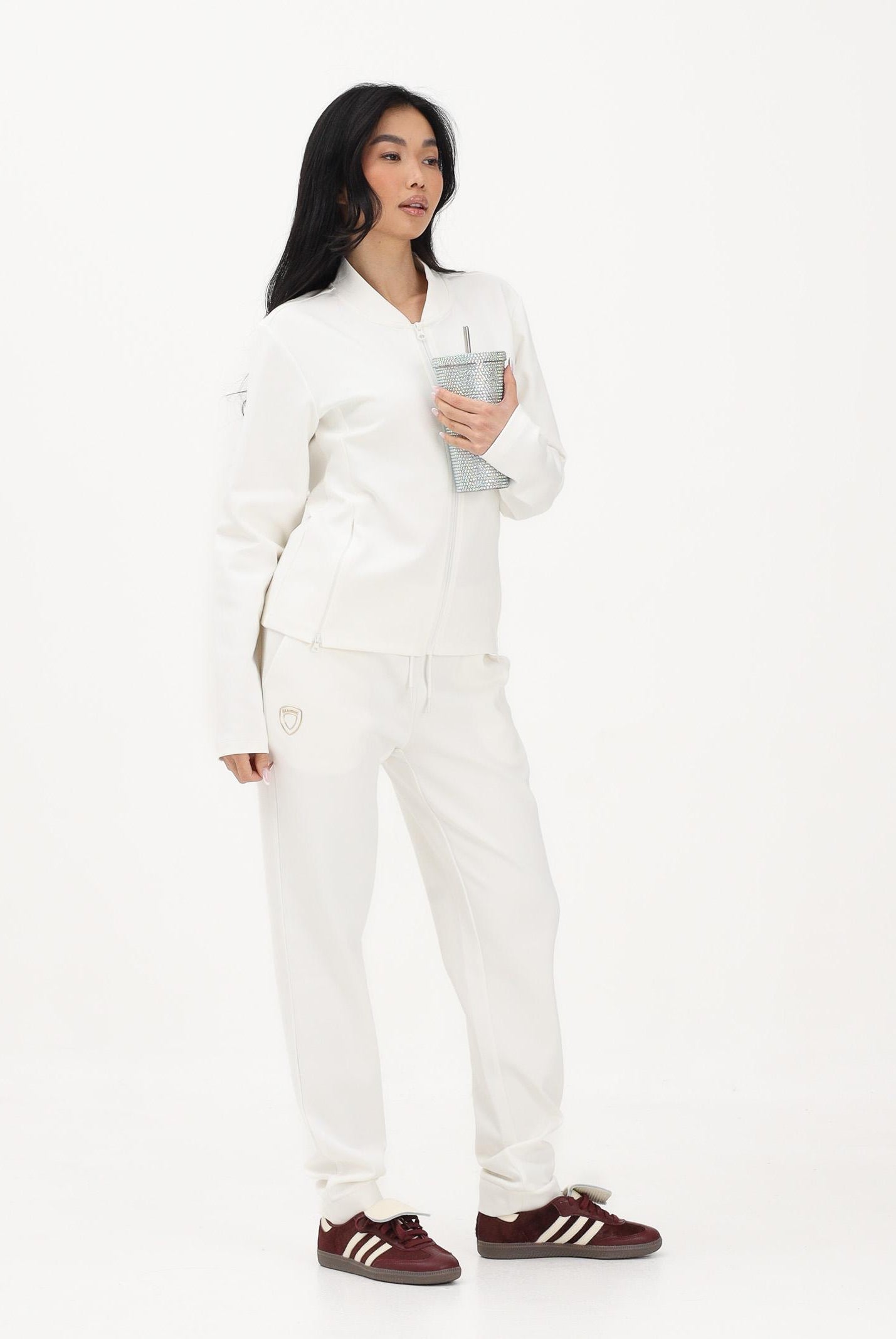 BLAUER Pantalone sportivo bianco da donna 26SBLDP01059-007441 102 BLAUER