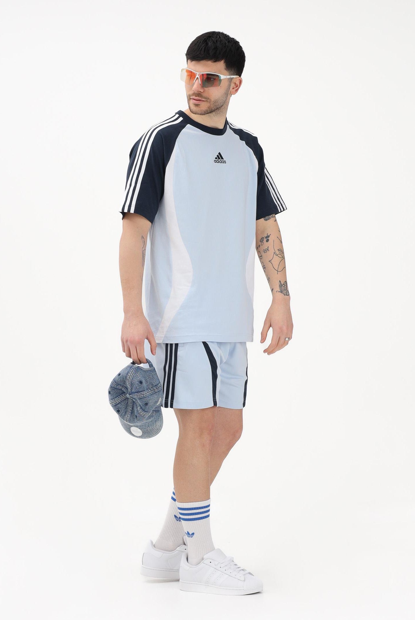 ADIDAS ORIGINALS Shorts sportivo TEAMGEIST ADICOLOR celeste da uomo KD5869 . ADIDAS ORIGINALS