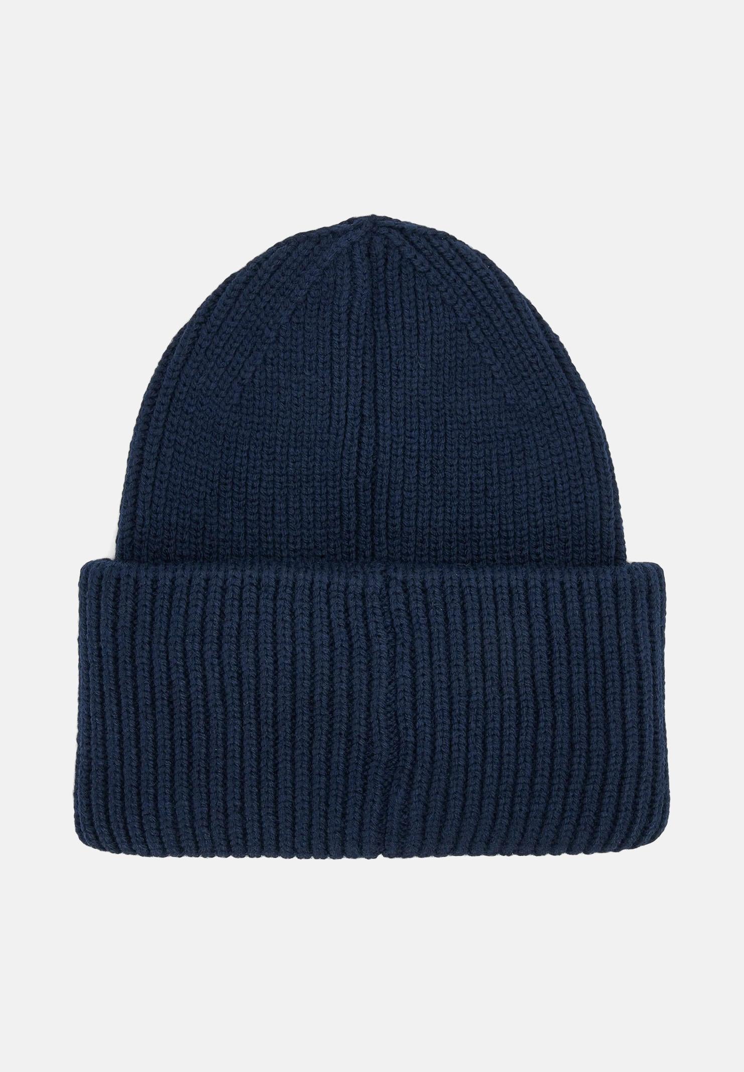 NAPAPIJRI Berretto di lana blu per uomo e donna con bandiera NP0A893P1761 . NAPAPIJRI