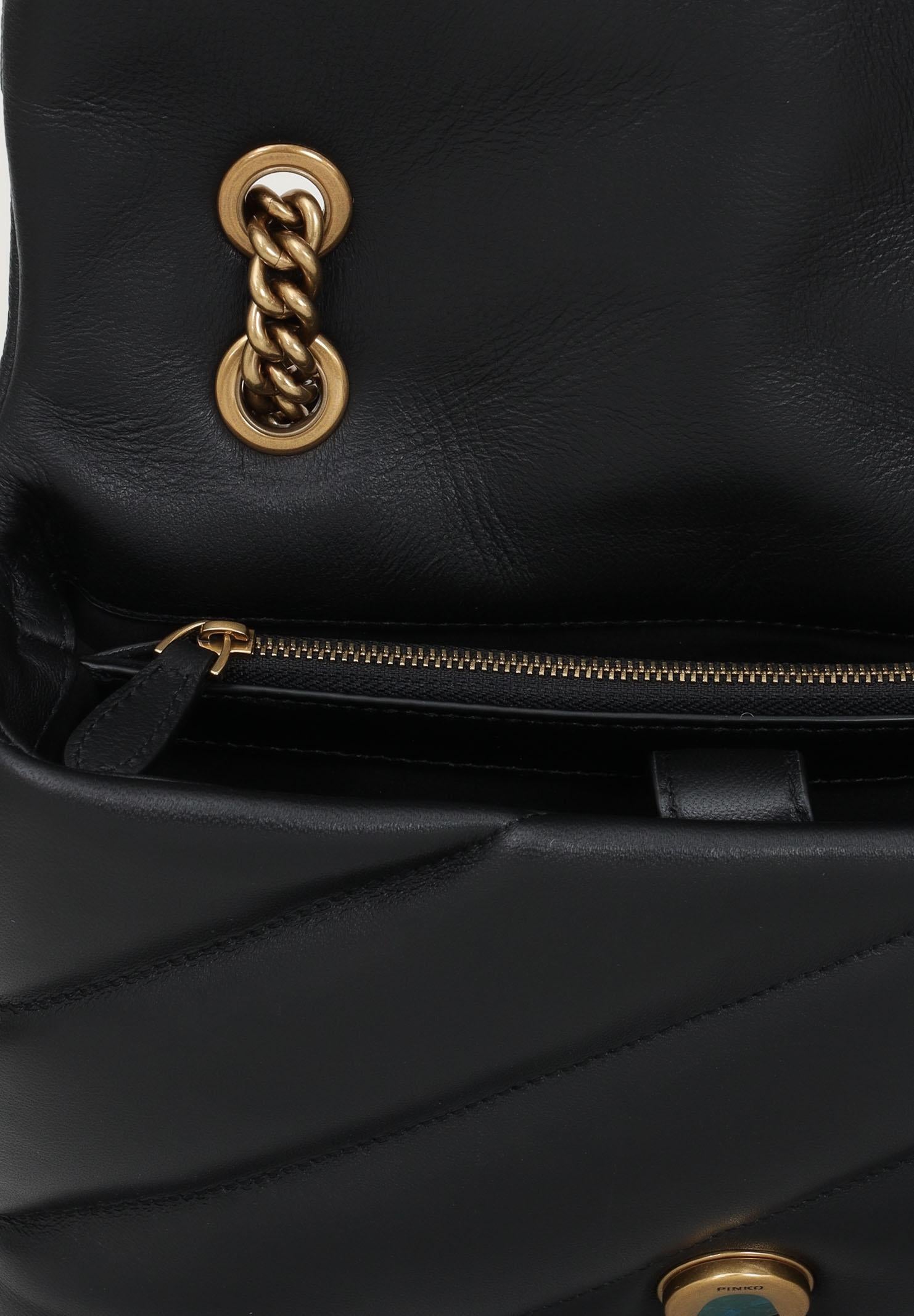 PINKO Borsa a tracolla Classic Love Bag Puff nera da donna 100038A0F2 Z99Q PINKO