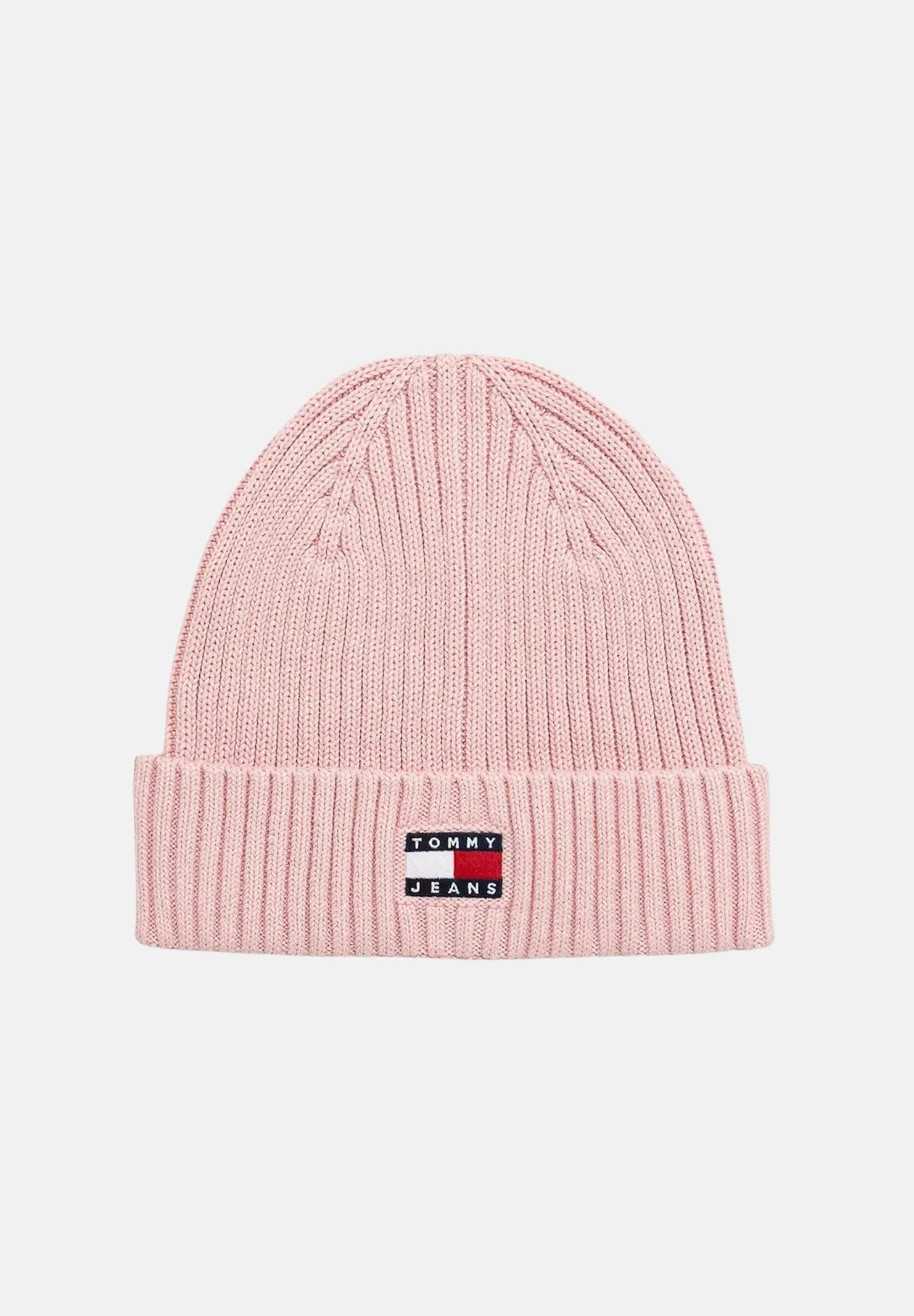 TOMMY JEANS Berretto rosa da donna con logo AW0AW17899 TIO TOMMY JEANS