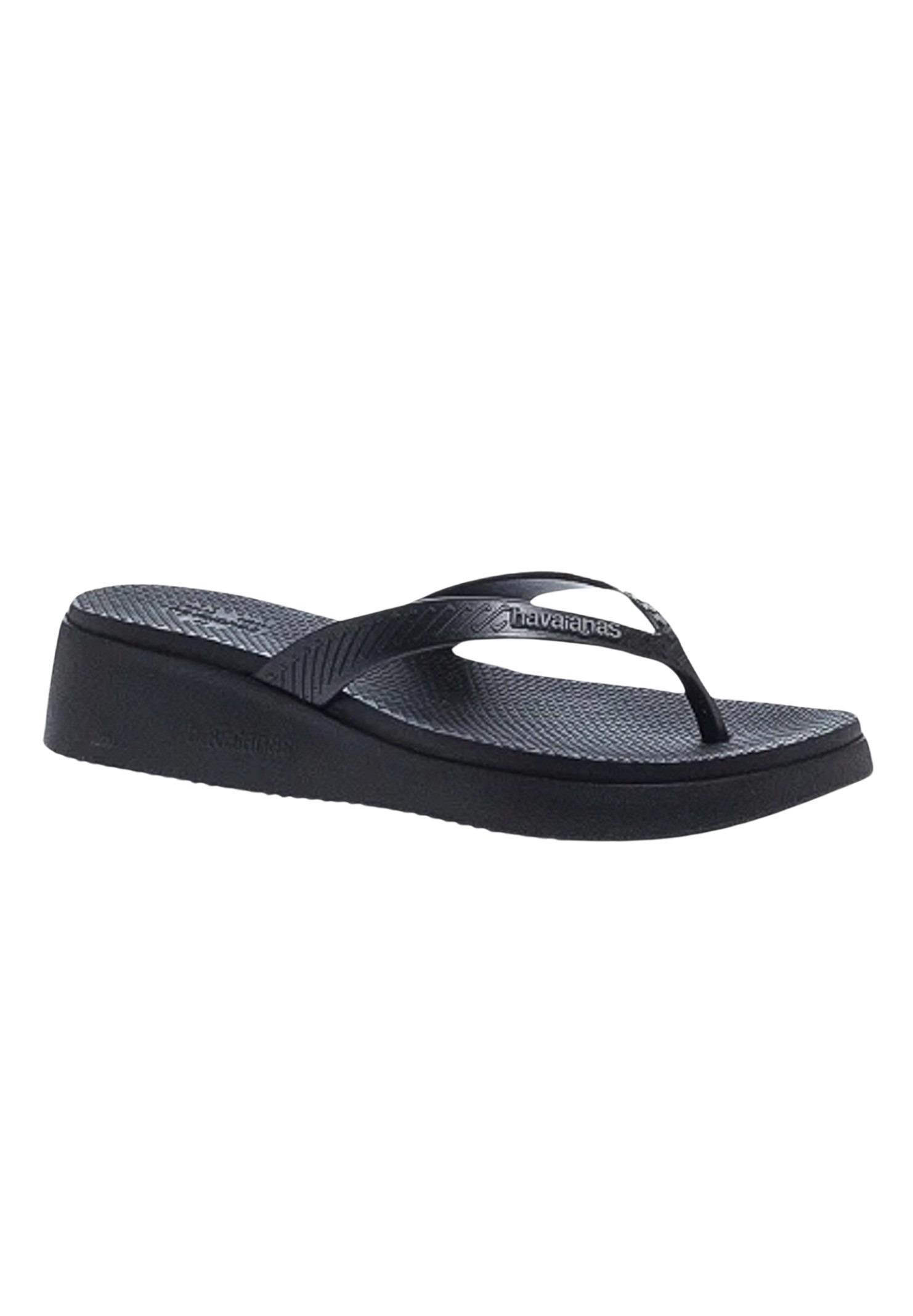 HAVAIANAS Infradito nero da donna High Platform 4149329 0090 HAVAIANAS