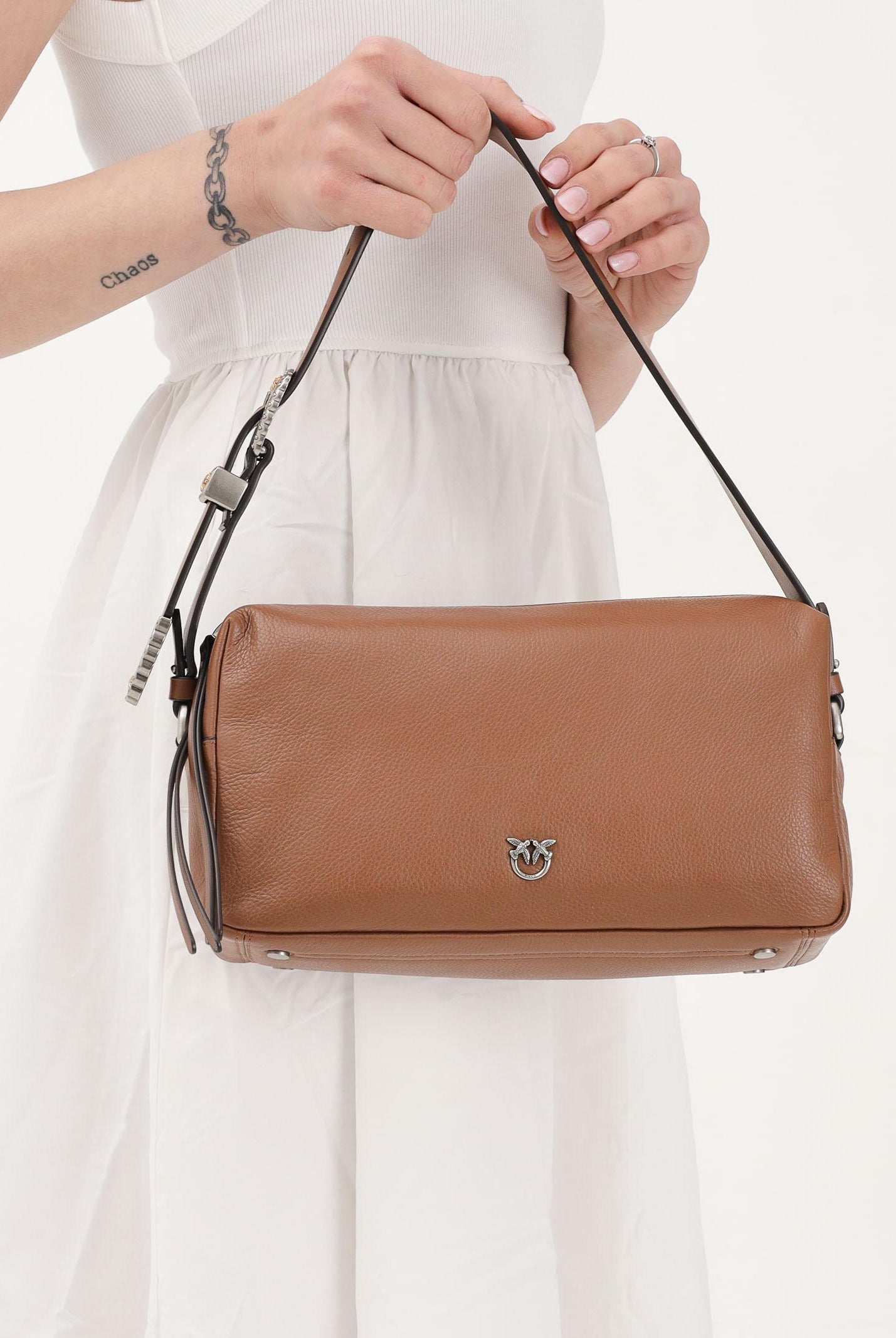 PINKO Borsa a spalla Trittico cuoio da donna 106761A2JG L17O PINKO