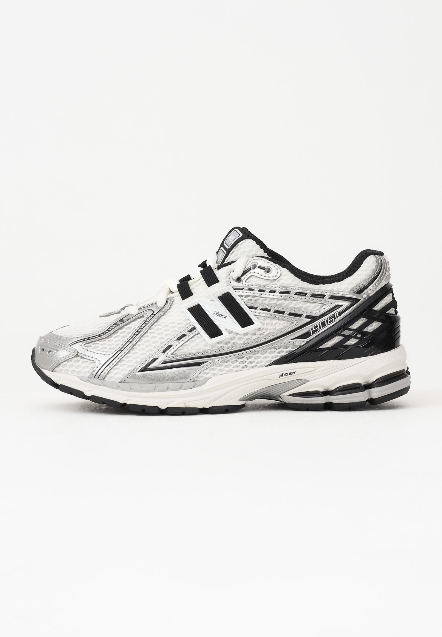 NEW BALANCE Sneakers 1906 bianche, argento e nere da uomo M1906RER . NEW BALANCE