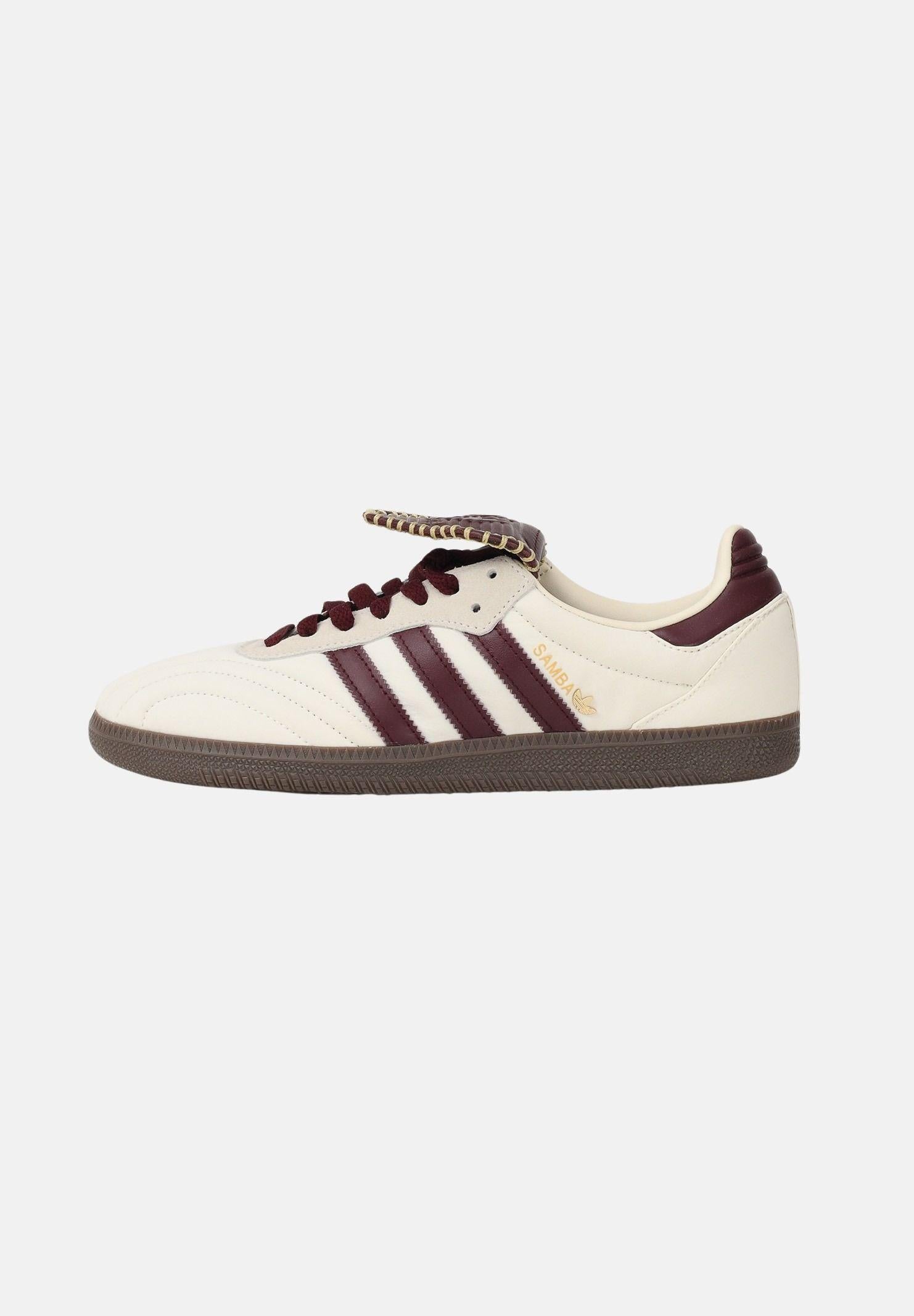 ADIDAS ORIGINALS Sneakers SAMBA LT panna e bordeaux per uomo e donna IH9045 . ADIDAS ORIGINALS