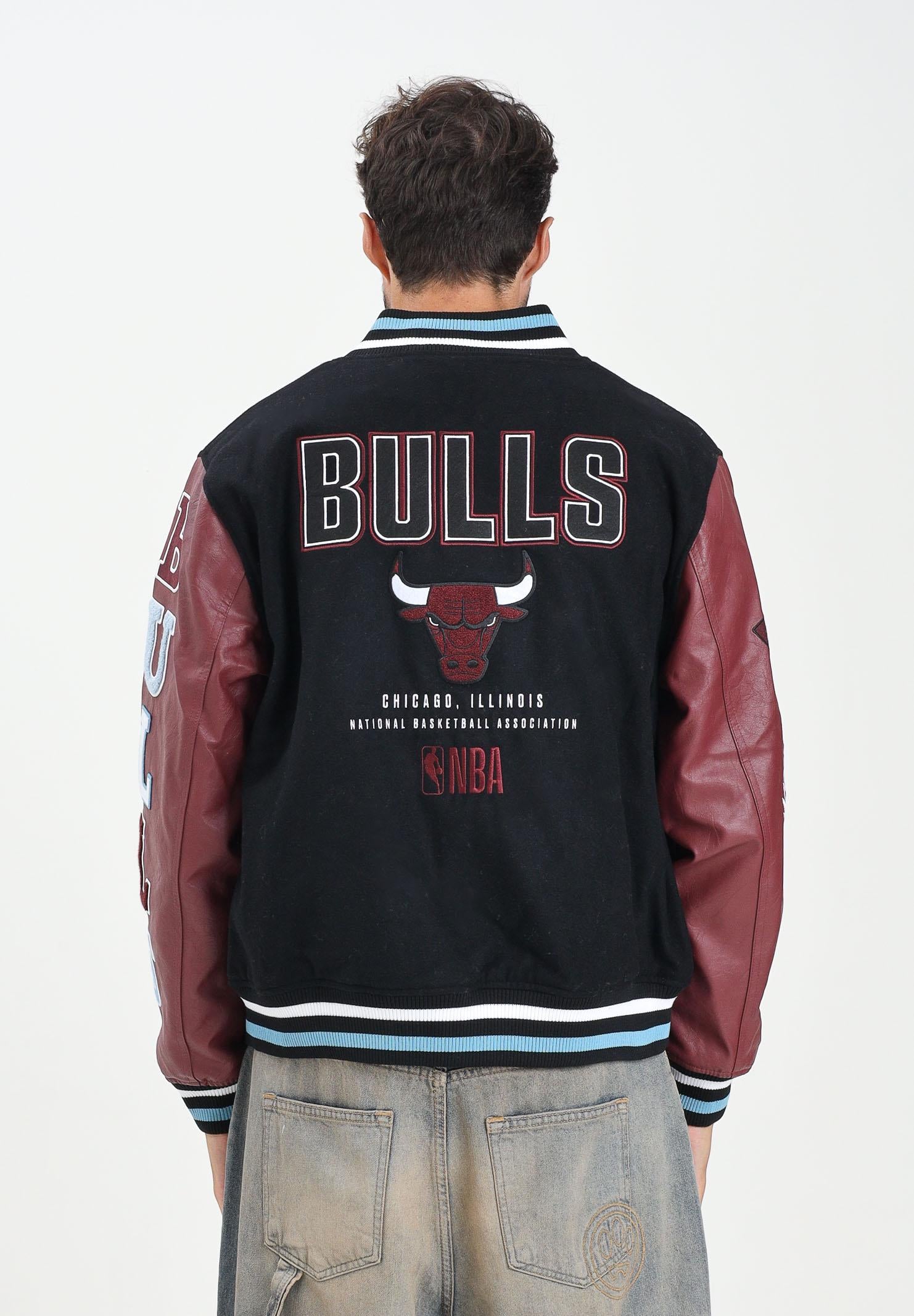 NEW ERA Bomber Varsity Chicago Bulls NBA Patch nero e bordeaux per uomo e donna 60684336 . NEW ERA