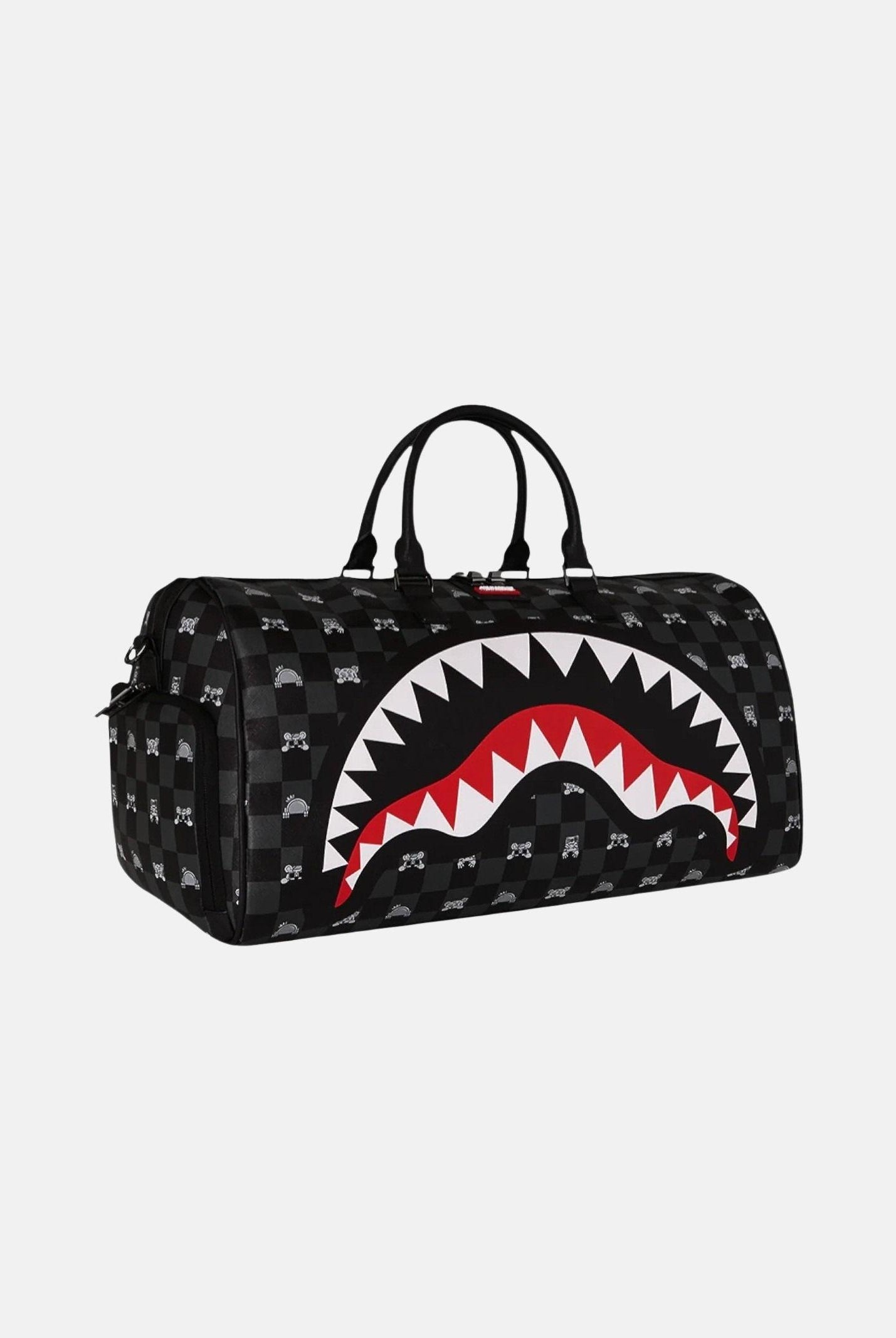 SPRAYGROUND Borsone Gray Peeking Character Check nero per uomo e donna 910D8910NSZ . SPRAYGROUND