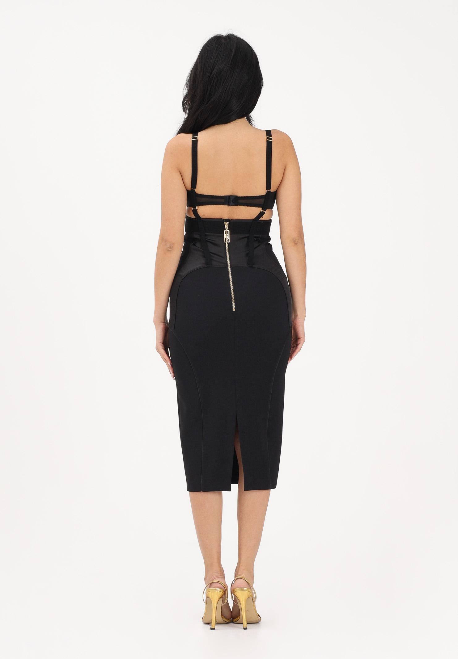 ELISABETTA FRANCHI Abito midi a tubino nero da donna AB88162E2 110 ELISABETTA FRANCHI