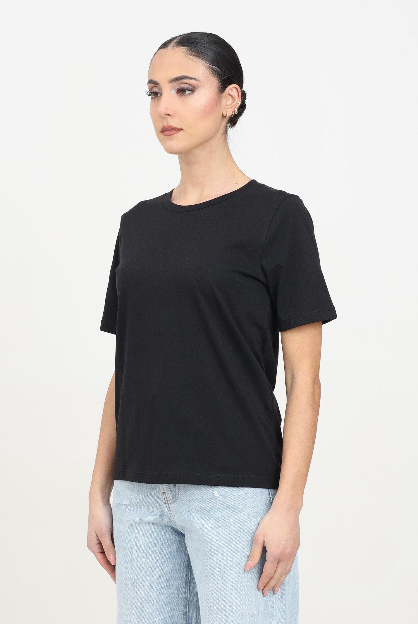 ONLY T-shirt a manica corta nera da donna 15270390 Black ONLY