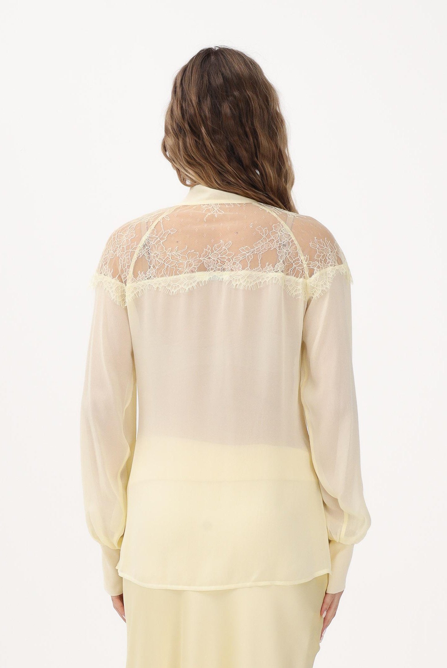 PATRIZIA PEPE Blusa gialla da donna con fiocco 8C0859A692 Y478 PATRIZIA PEPE