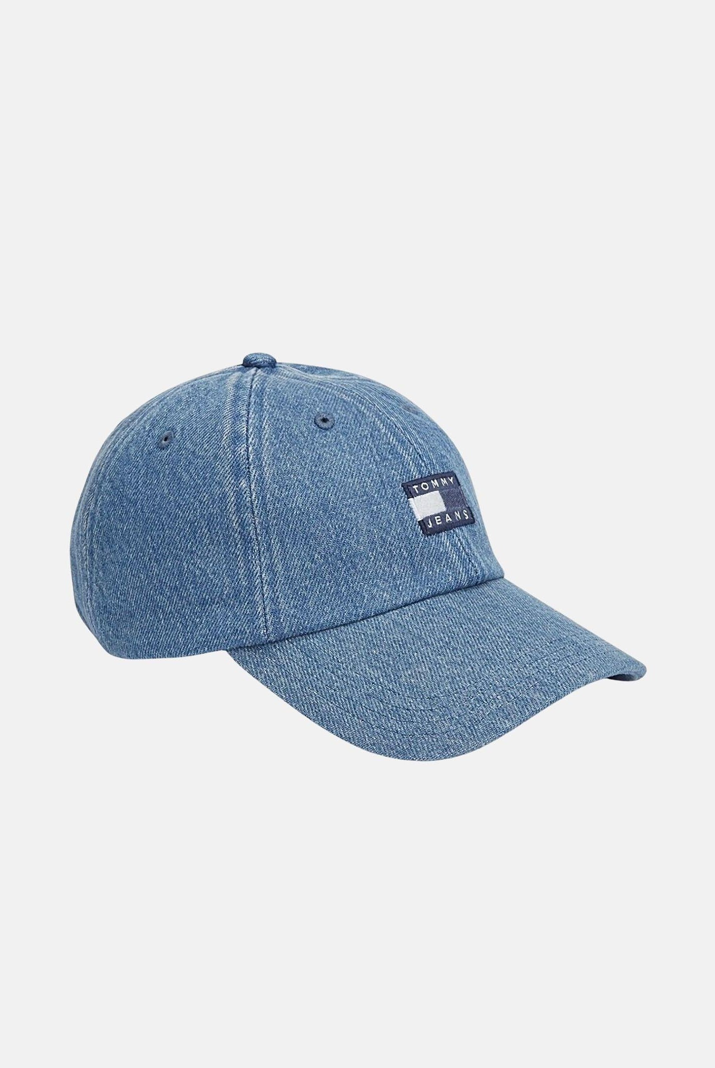 TOMMY JEANS Cappello con visiera Heritage in denim chiaro per uomo e donna AM0AM13853 1A7 TOMMY JEANS