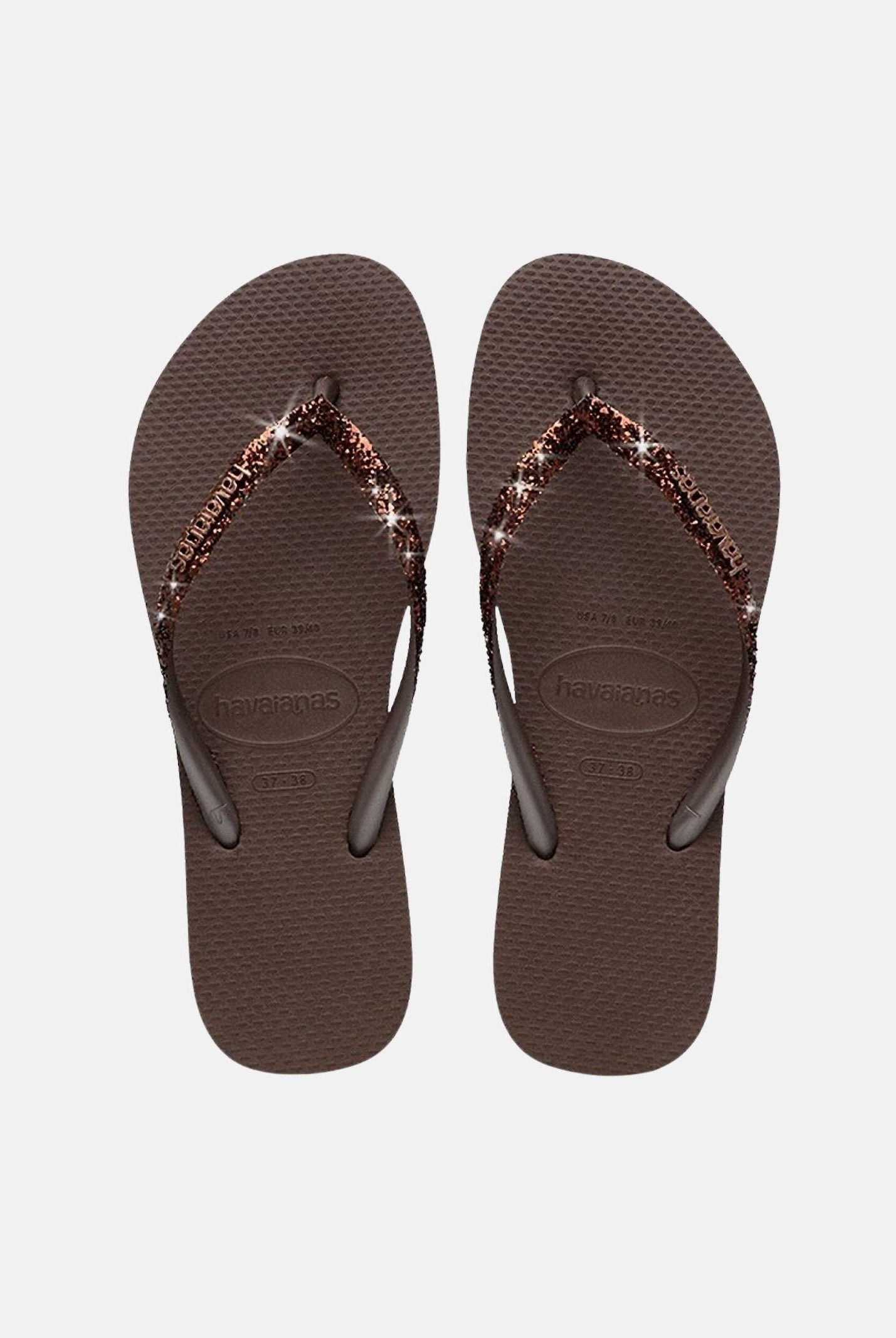 HAVAIANAS Infradito Slim Glitter II marrone da donna 4146975 0727 HAVAIANAS