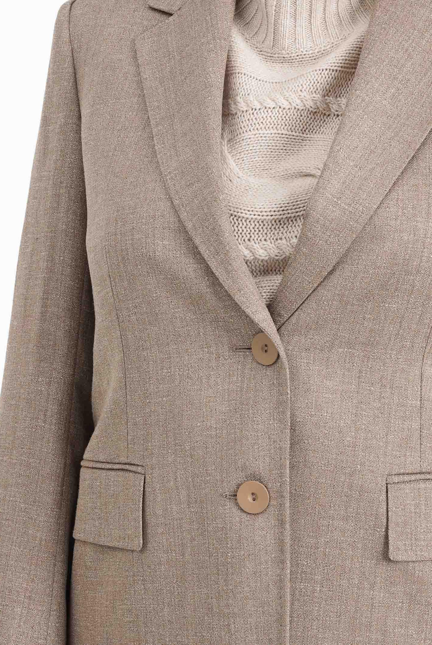 MAX MARA Giacca monopetto HODEIDA beige da donna 2526046071600 002 MAX MARA