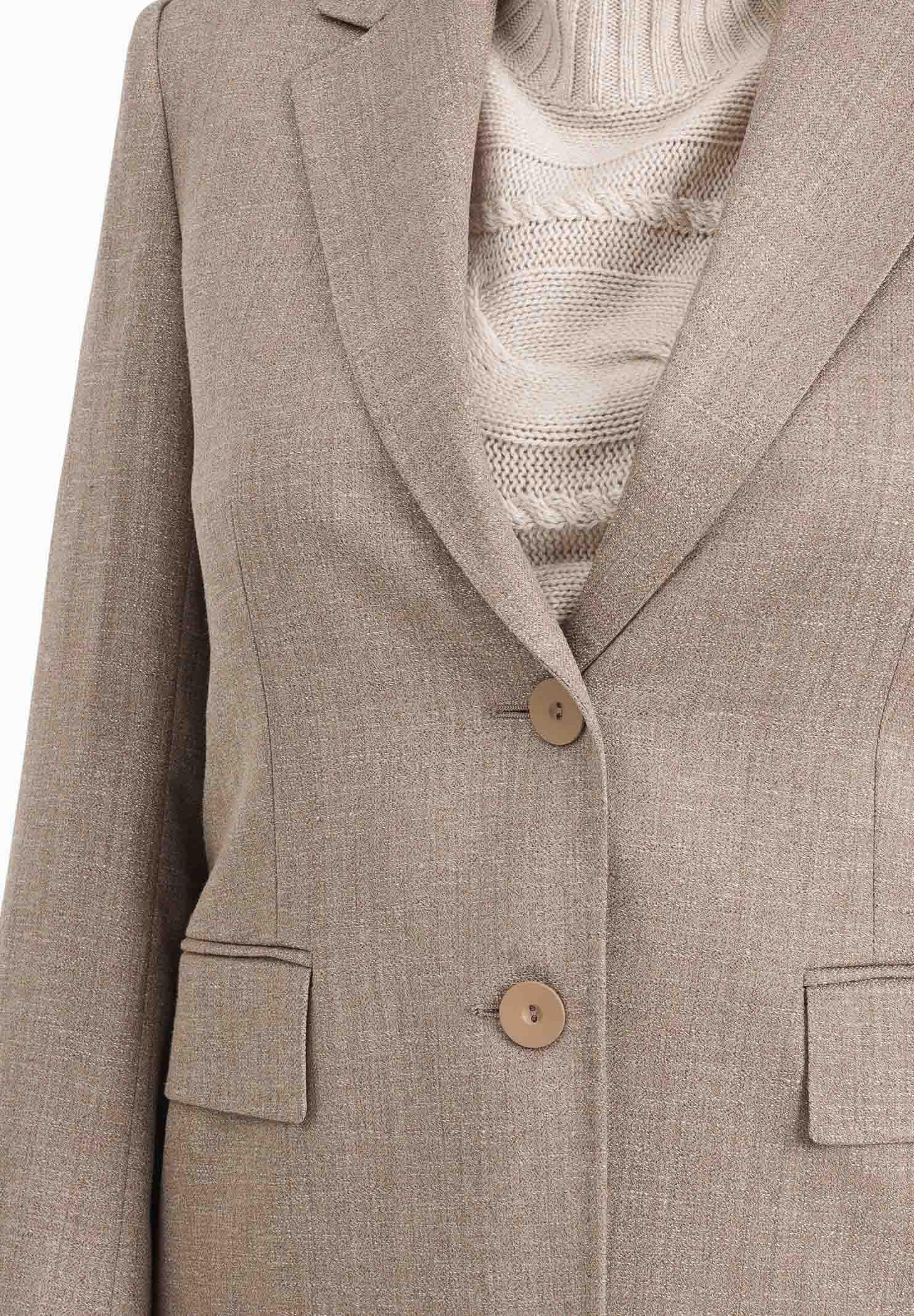 MAX MARA Giacca monopetto HODEIDA beige da donna 2526046071600 002 MAX MARA