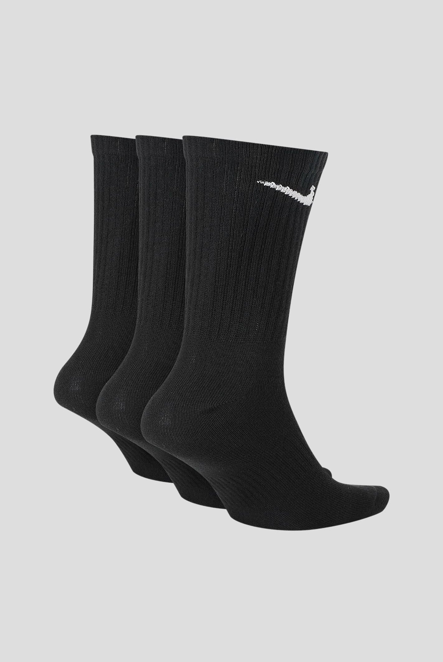 NIKE Calzini (3 paia) neri per uomo e donna con logo SX7676 010 NIKE