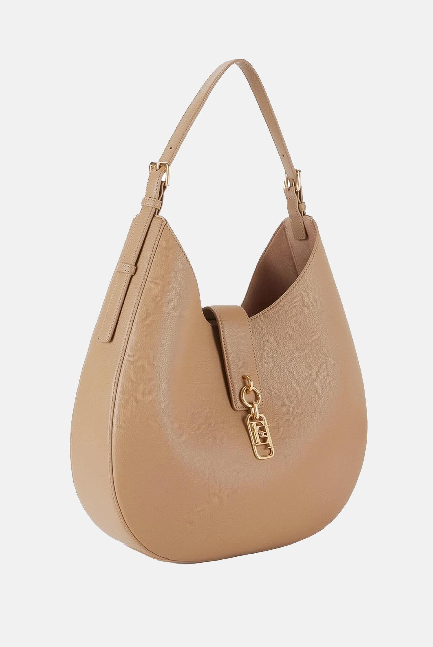 ELISABETTA FRANCHI Borsa hobo argilla da donna con charm BS06A62E2 229 ELISABETTA FRANCHI