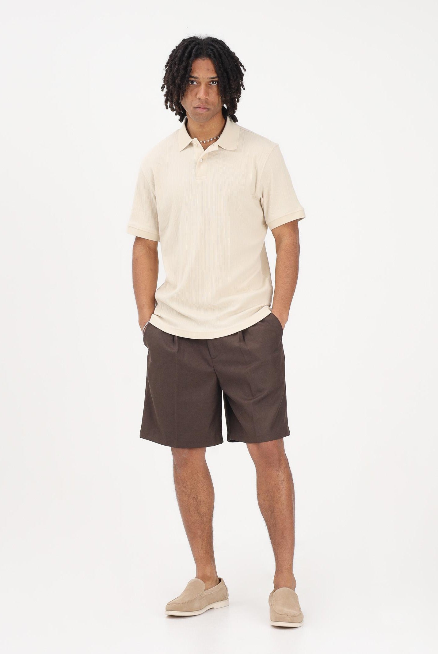 SELECTED HOMME Shorts marrone da uomo 16100158 DE SELECTED HOMME