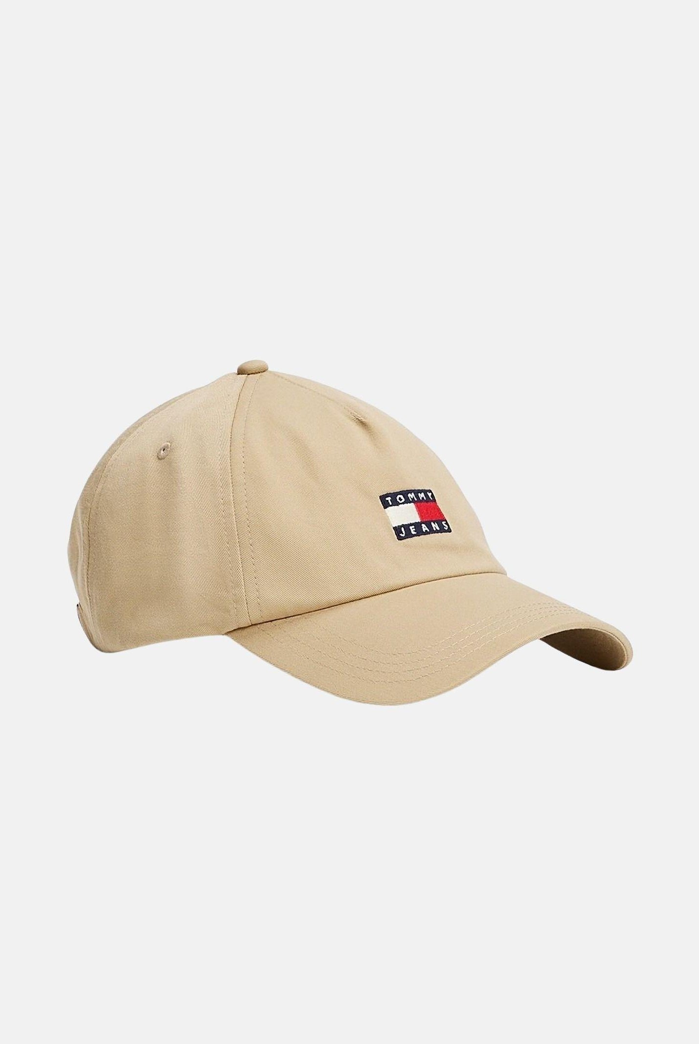 TOMMY JEANS Cappello con visiera Heritage beige per uomo e donna AM0AM12933 AEN TOMMY JEANS