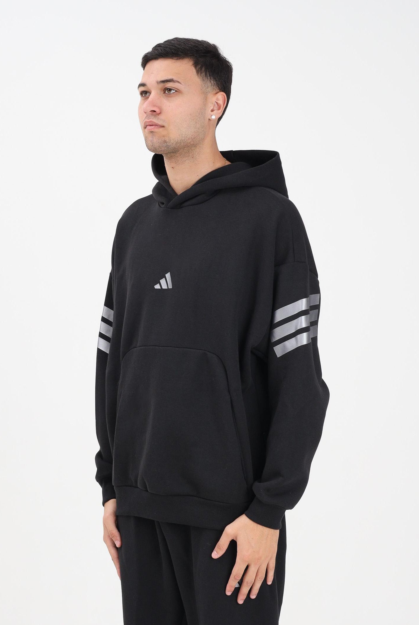 ADIDAS PERFORMANCE Felpa con cappuccio FUTURE ICONS nera da uomo JX1956 ADIDAS PERFORMANCE