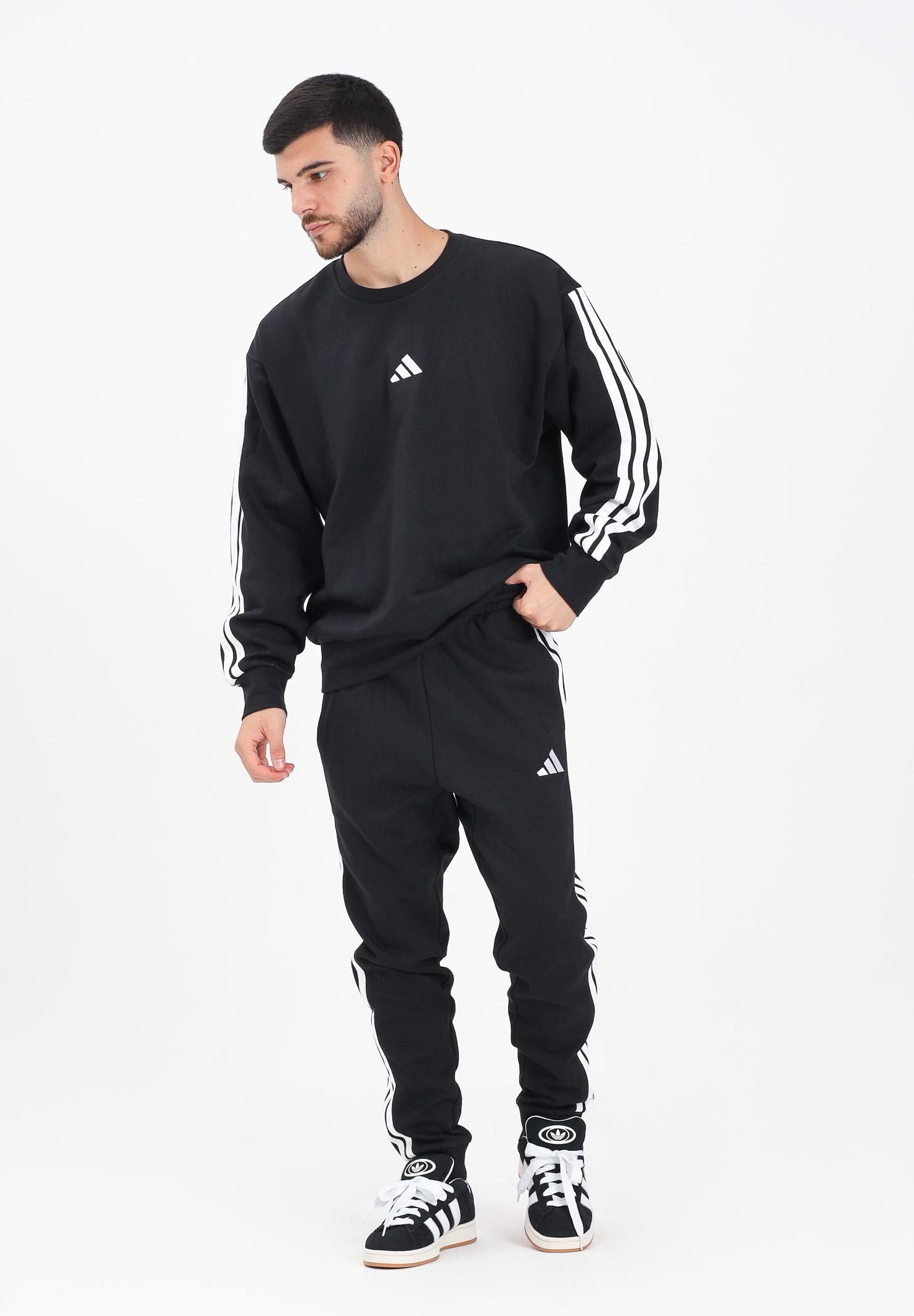 ADIDAS PERFORMANCE Pantalone sportivo Essentials 3-Stripes Fleece nero da uomo JD1861 . ADIDAS PERFORMANCE