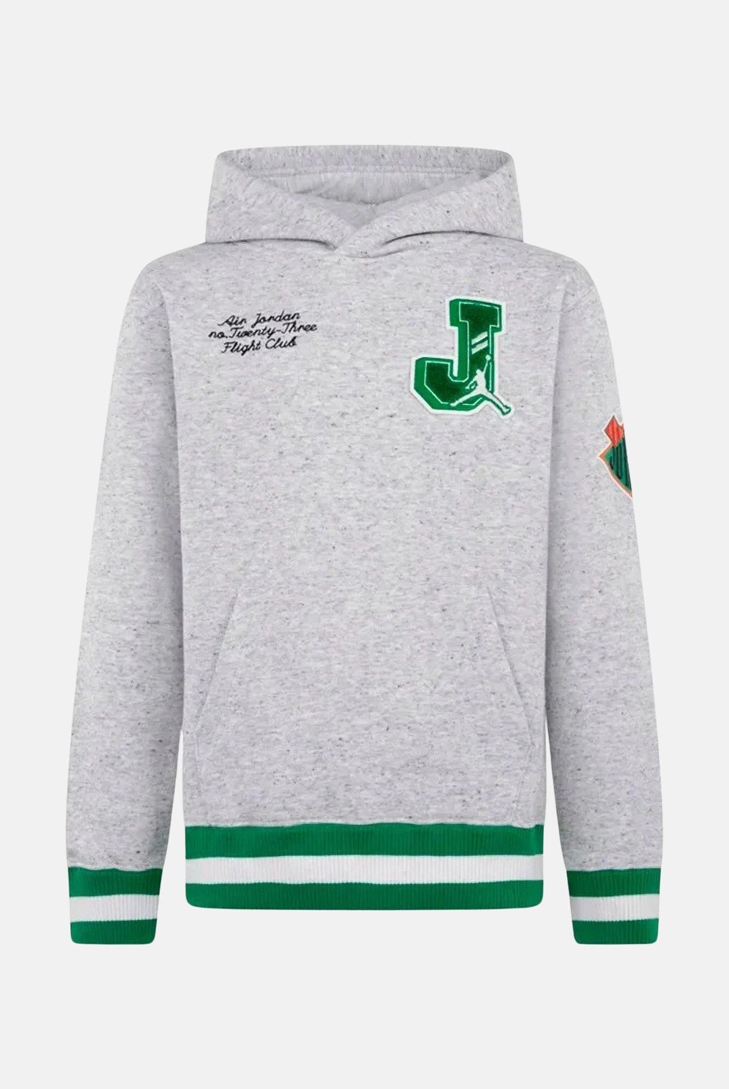 JORDAN Felpa con cappuccio Court of Legends grigia per bambino e bambina 95D697 G2H JORDAN