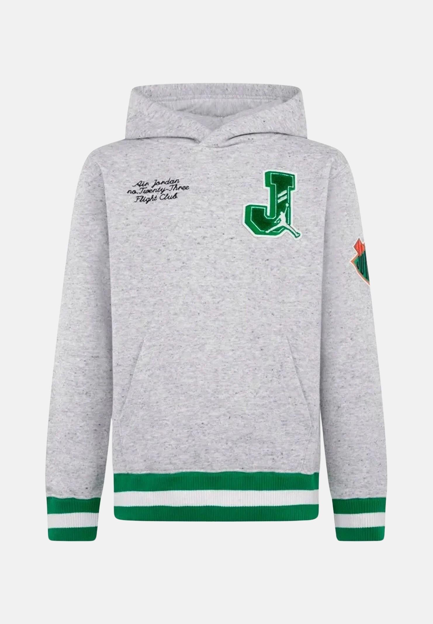 JORDAN Felpa con cappuccio Court of Legends grigia per bambino e bambina 95D697 G2H JORDAN