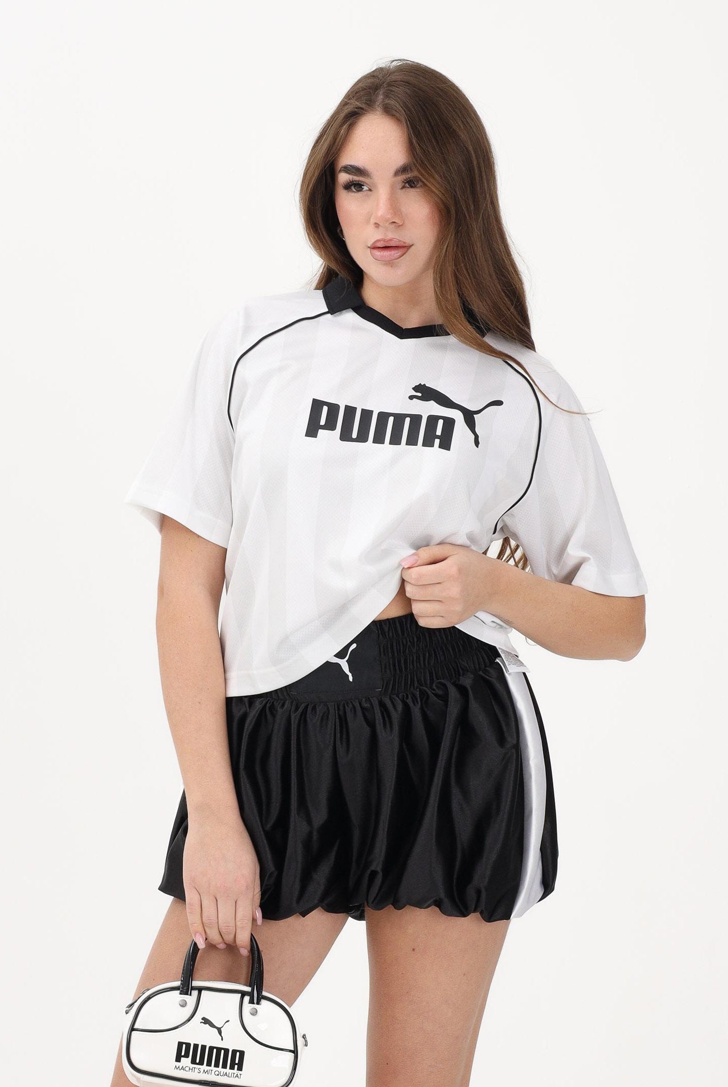 PUMA T-shirt a manica corta ESS Jersey bianca da donna 691702 02 PUMA