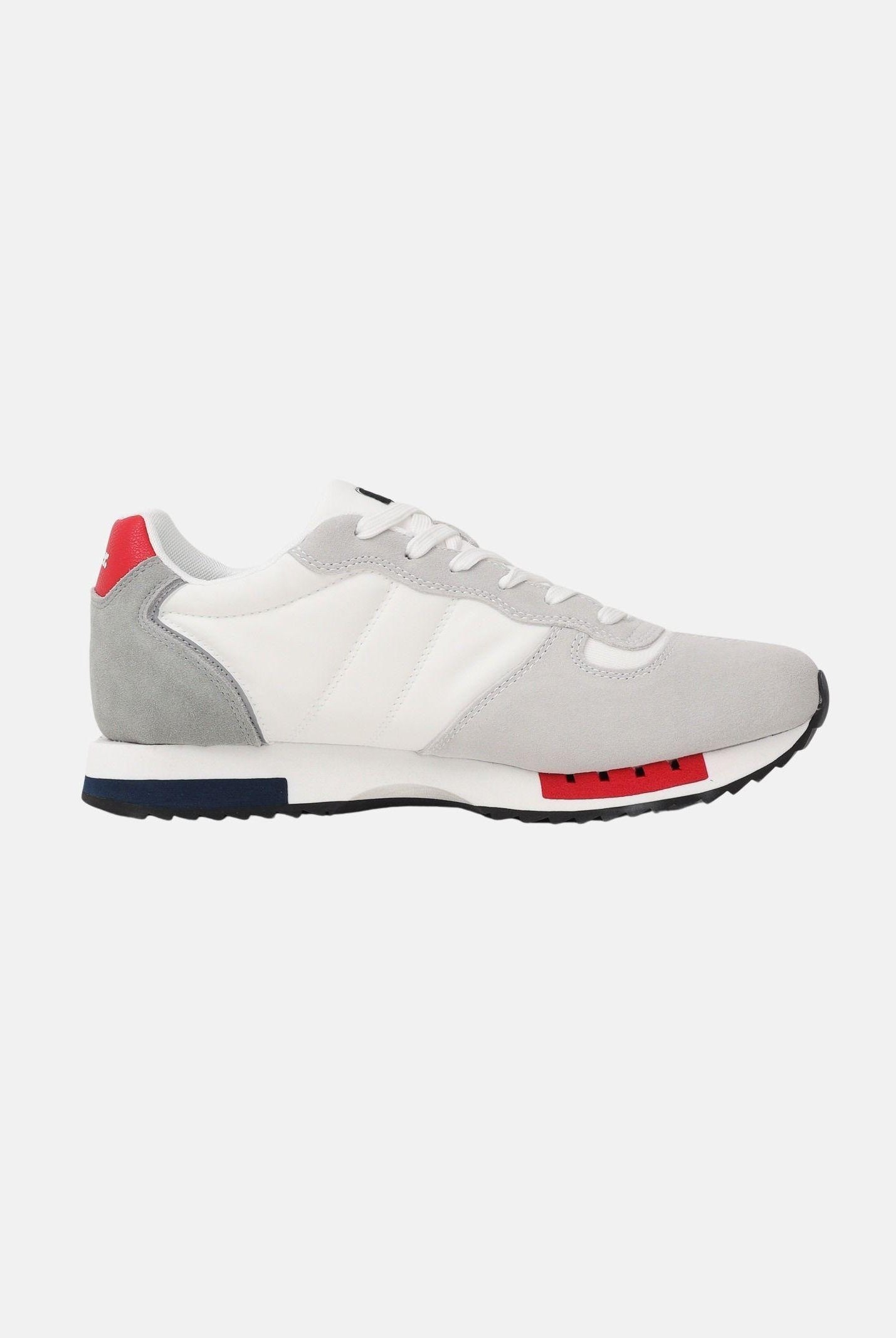 BLAUER Sneakers bianche e grigie da uomo con logo S6QUEENS01-MES WR BLAUER
